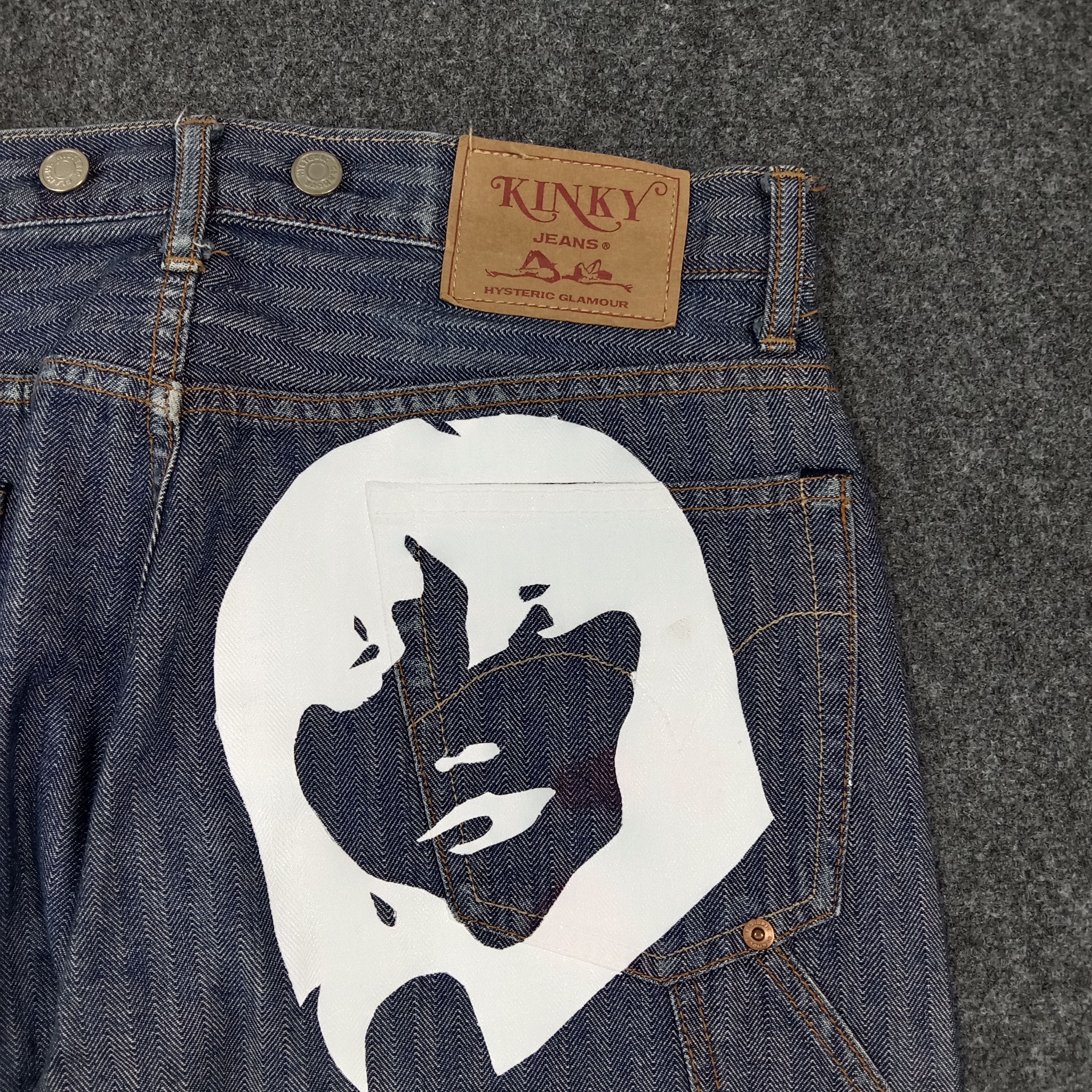 Hysteric Glamour Hysteric Glamour Kinky Japanese Denim Stripes Jeans C280N31 Size US 32 / EU 48 - 2 Thumbnail