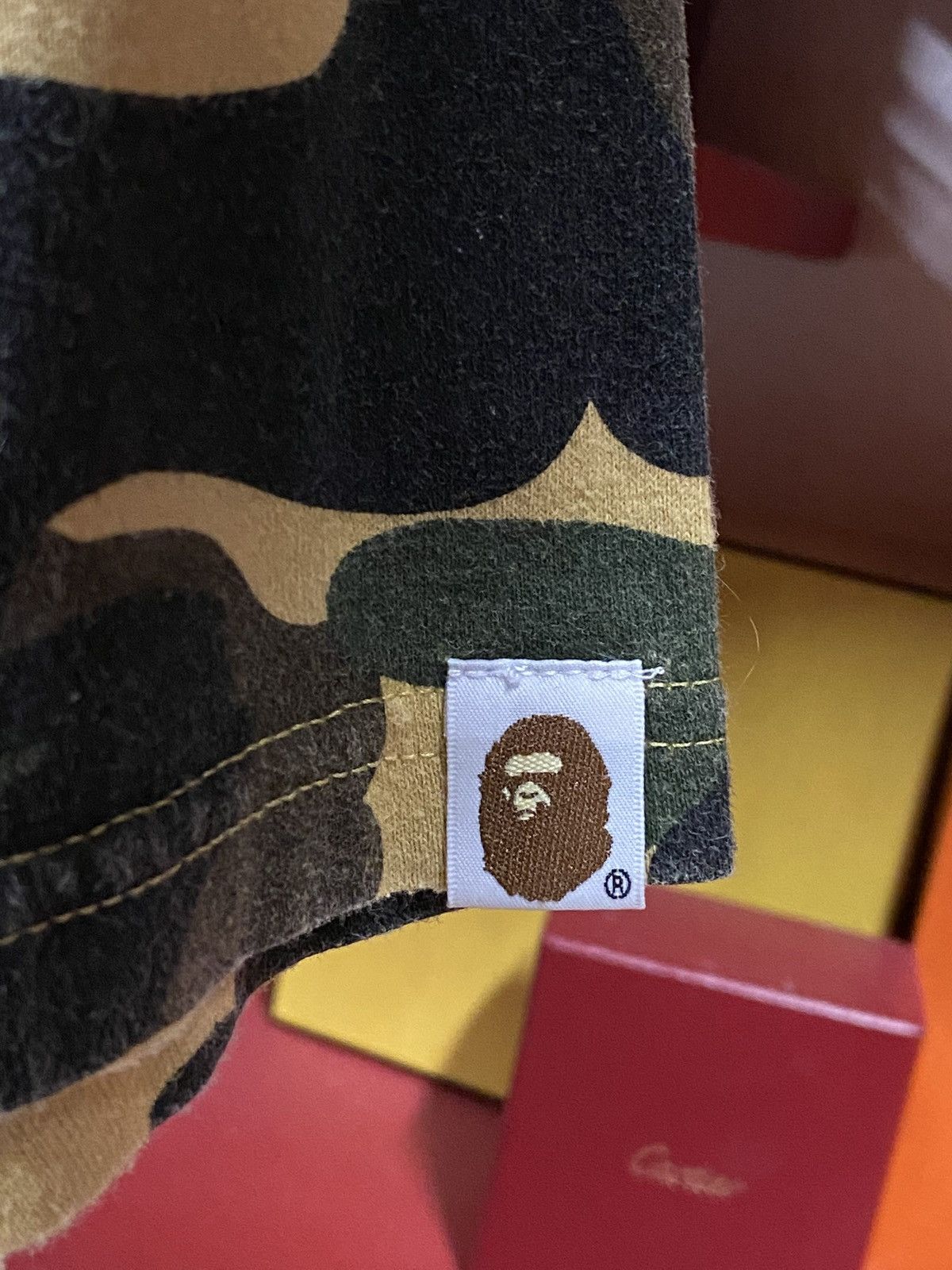 Bape A Bathing Ape Yellow a camo Bape Shark Tee Shirt Medium Size US M / EU 48-50 / 2 - 5 Thumbnail
