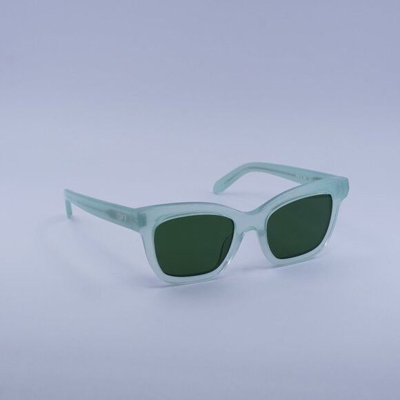 Off-White Off-White OERI143 LINCOLN 5355 Sunglasses Sage Square Frame Size ONE SIZE - 4 Thumbnail