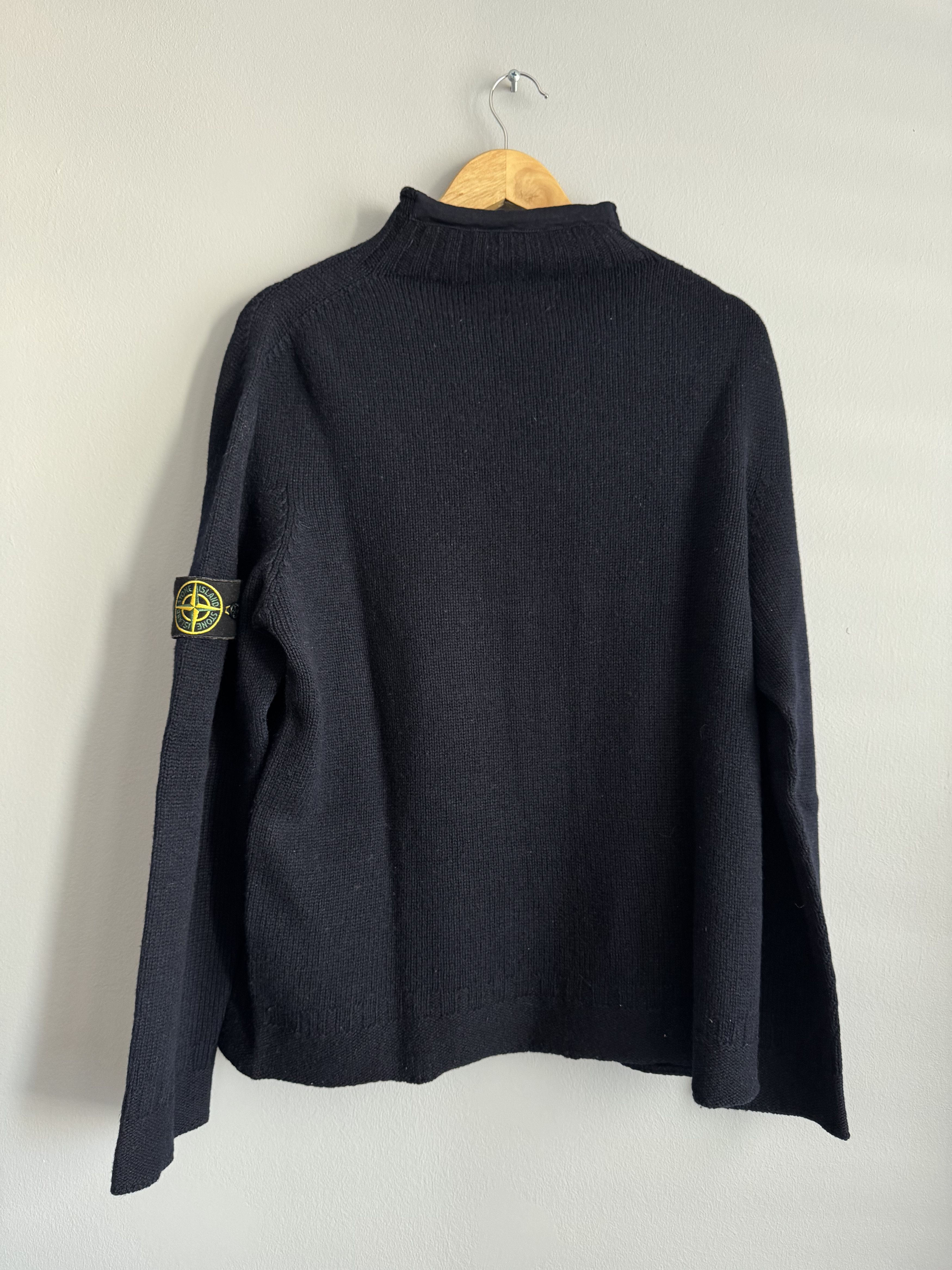 Stone Island Stone Island 90s Mockneck Wool Sweater Archive Vintage ITALY Size US L / EU 52-54 / 3 - 7 Thumbnail