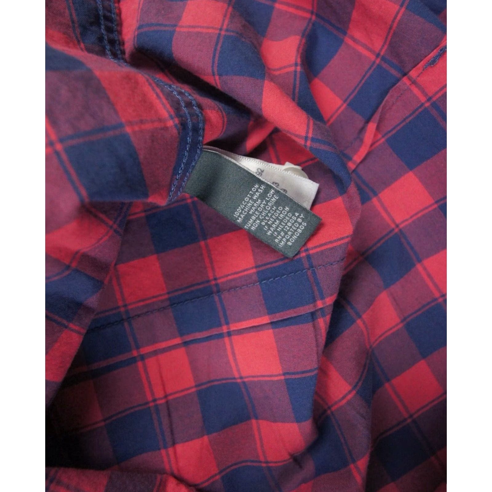 Bonobos Bonobos Mens Medium Slim Fit Button Down Long Sleeve Plaid Shirt Size US M / EU 48-50 / 2 - 7 Thumbnail