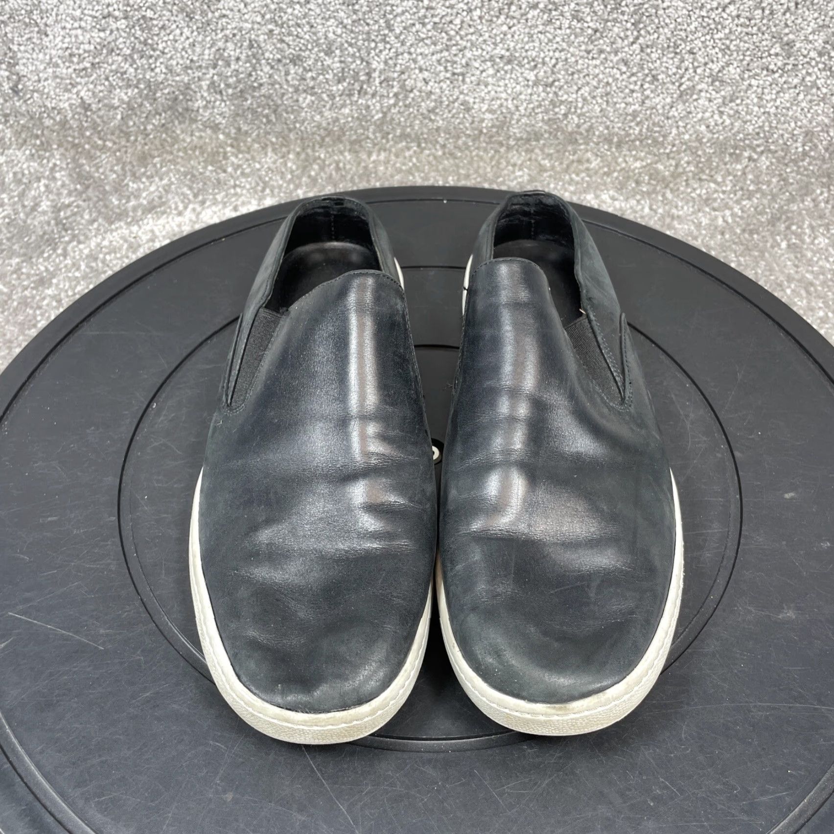Vince Camuto Vince Ranger Sneaker Mens Size 6.5 Blue Suede Slip On Vince Camuto Casual Shoes Size US 6.5 / EU 39-40 - 2 Thumbnail