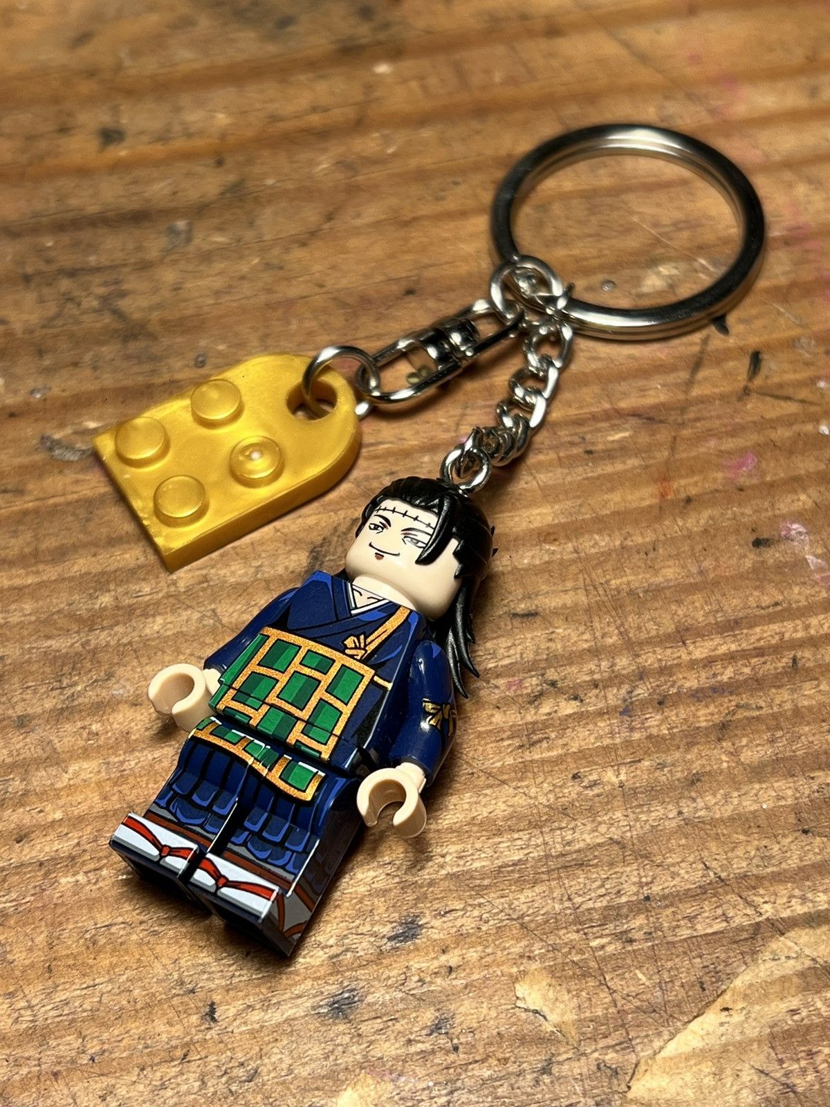 Anime Suguru Gojo Jujutsu Kaisen anime minifigure keychain keyring Size ONE SIZE - 8 Thumbnail