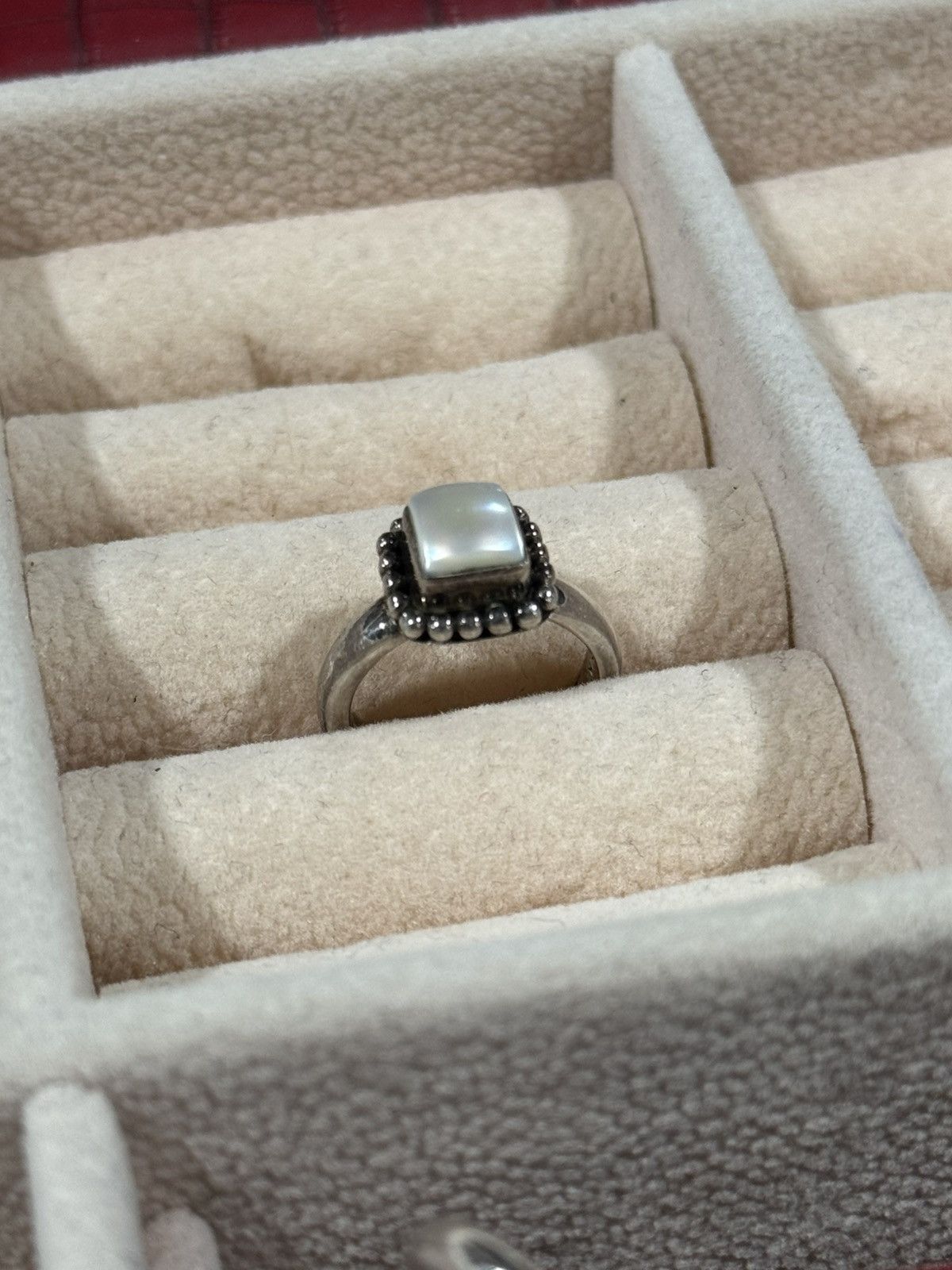 Sterling Silver Silpada Sterling Silver Square Frame Ring – Vintage 925 Size ONE SIZE - 2 Thumbnail