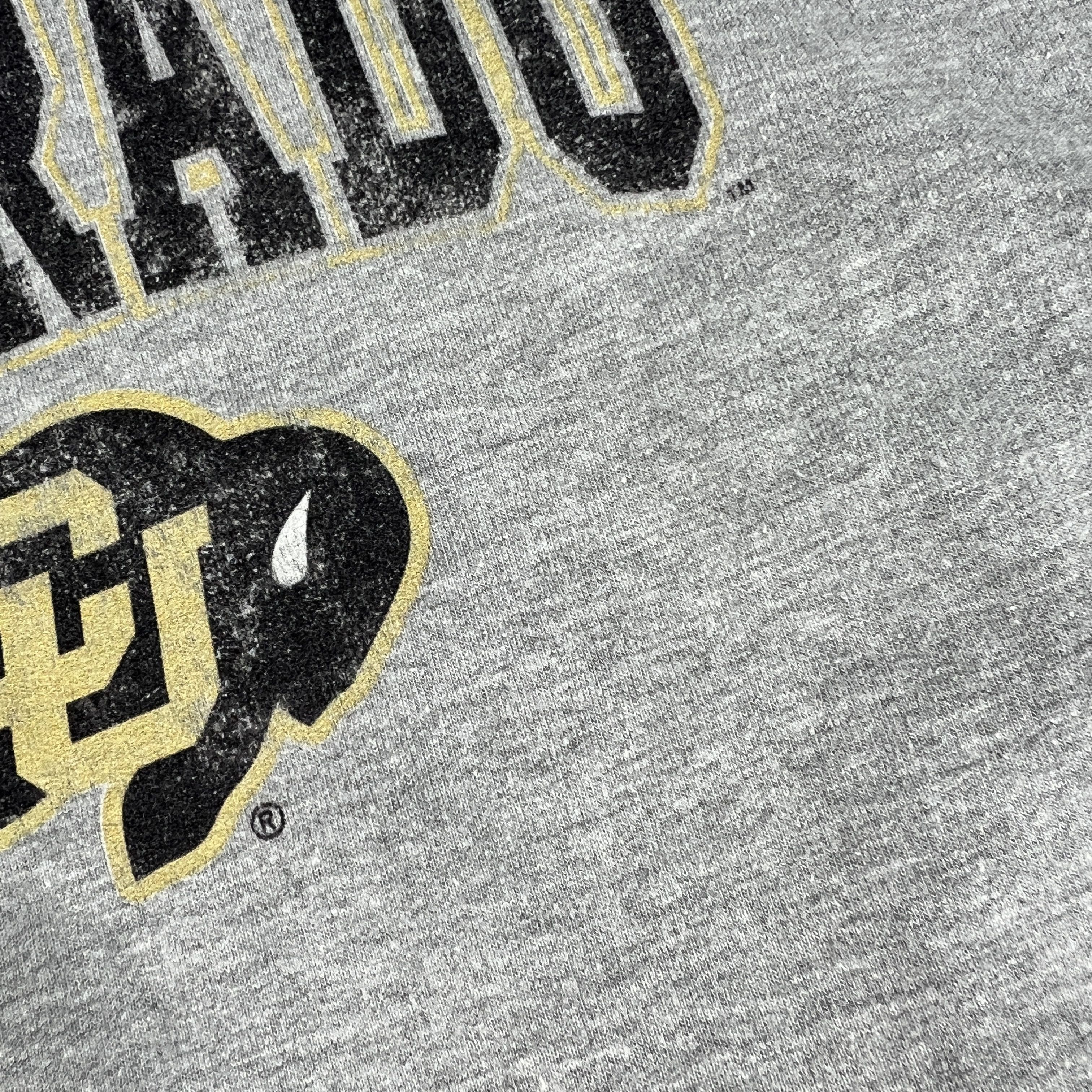 NCAA Colorado Buffaloes Sweatshirt Grey Faded Pullover Hoodie Size US XXL / EU 58 / 5 - 3 Thumbnail
