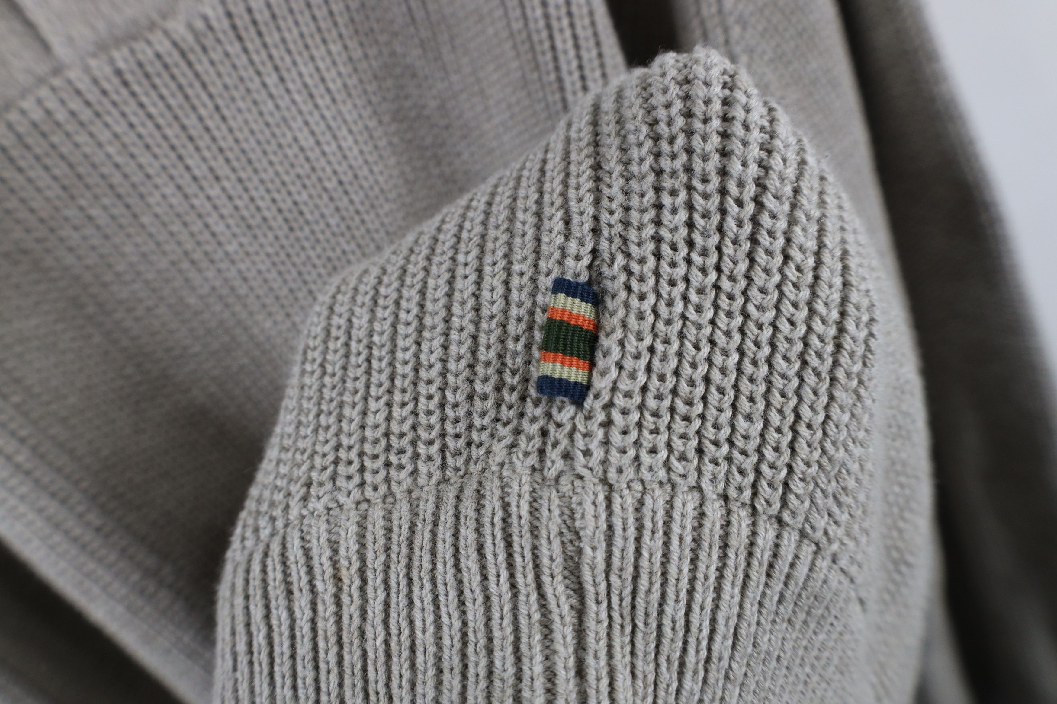 Eddie Bauer × Vintage Vintage Eddie Bauer Ribbed Knit Henley Sweater Beige Cotton Size US XL / EU 56 / 4 - 8 Thumbnail