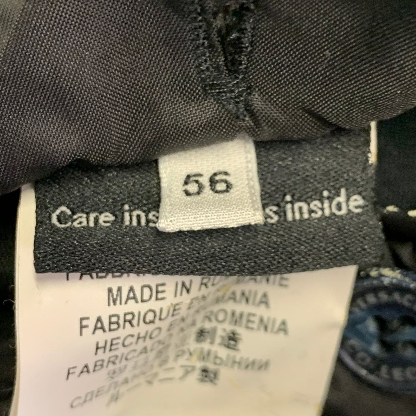 Versace VERSACE Size 46 Navy Black Virgin Wool Blend Epaulets Jacket Size US XXL / EU 58 / 5 - 10 Thumbnail
