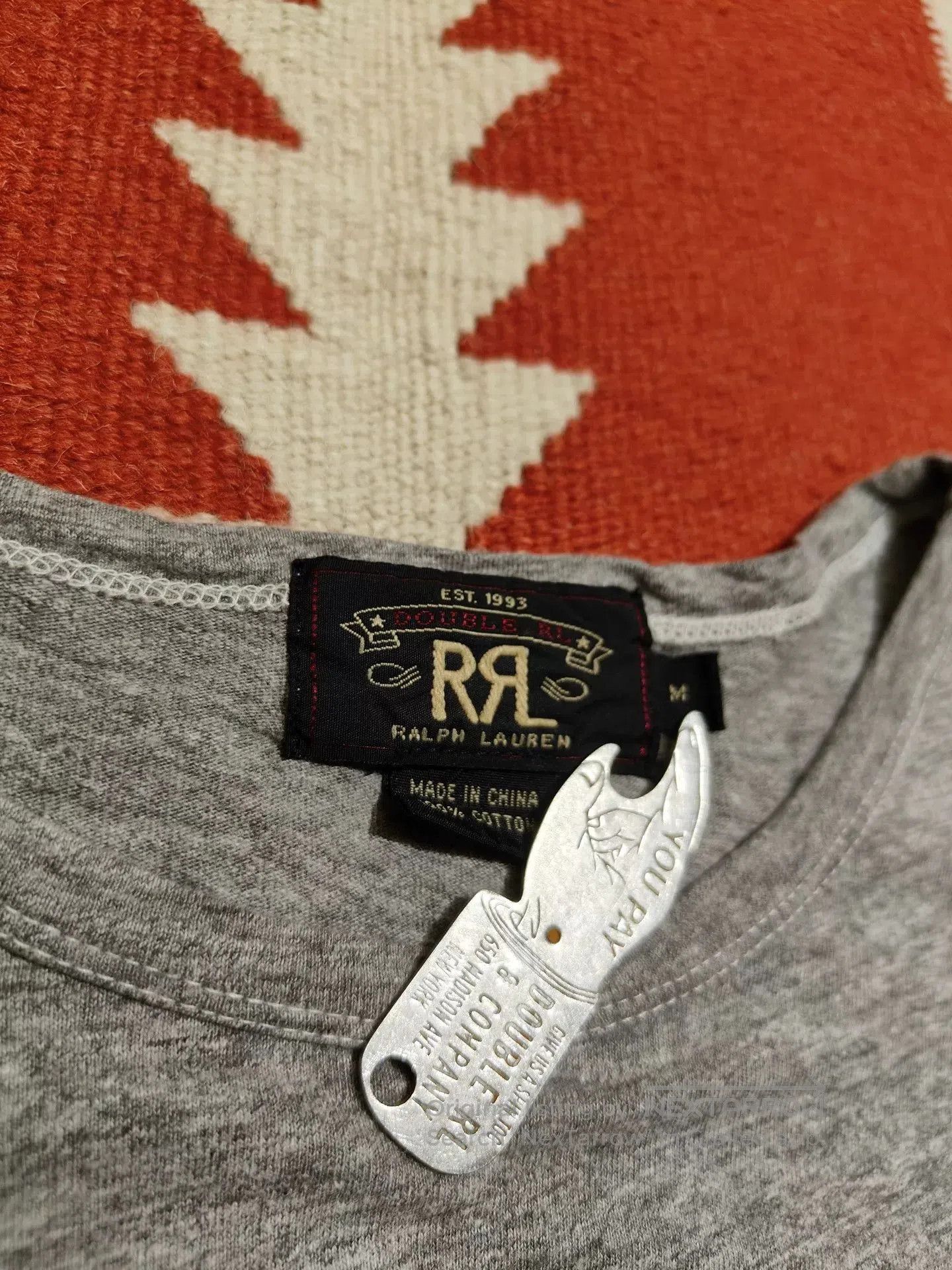 RRL Ralph Lauren Vintage RRL Military T-Shirt in Gray. Size US M / EU 48-50 / 2 - 3 Thumbnail
