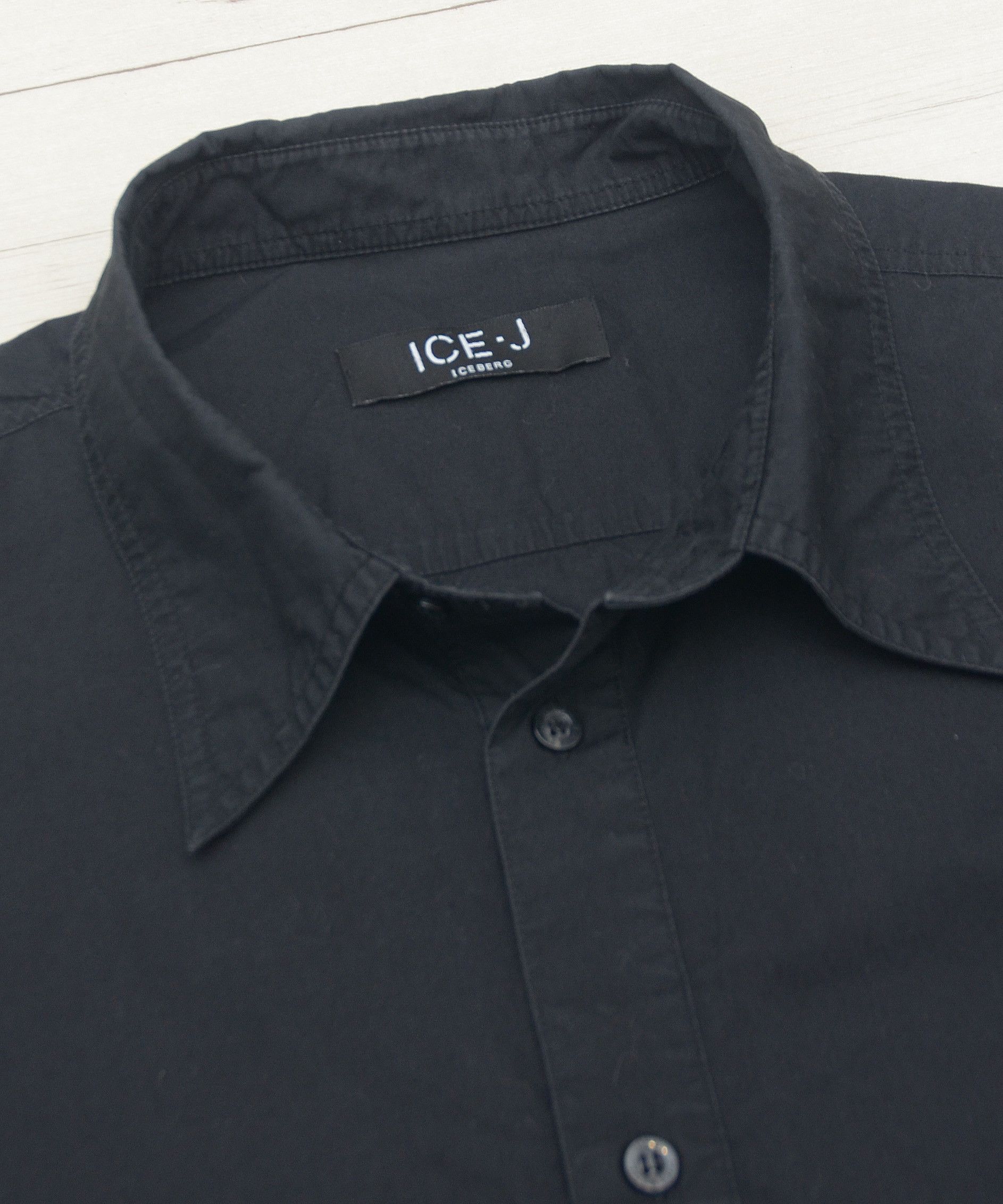 Iceberg × Vintage Iceberg ICE-J Vintage Casual Black Shirt Cosmos DJ y2k XXL Size US XXL / EU 58 / 5 - 6 Thumbnail