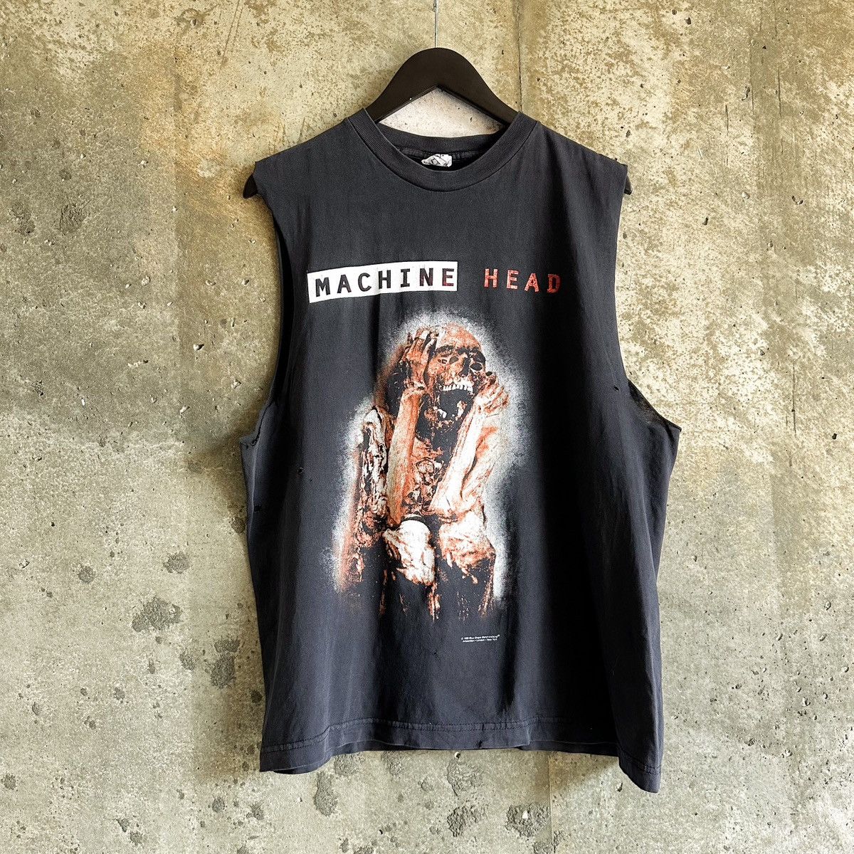 Band Tees 90s Thrashed & Chopped Machine Head Sleeveless Shirt Size US L / EU 52-54 / 3 - 2 Thumbnail