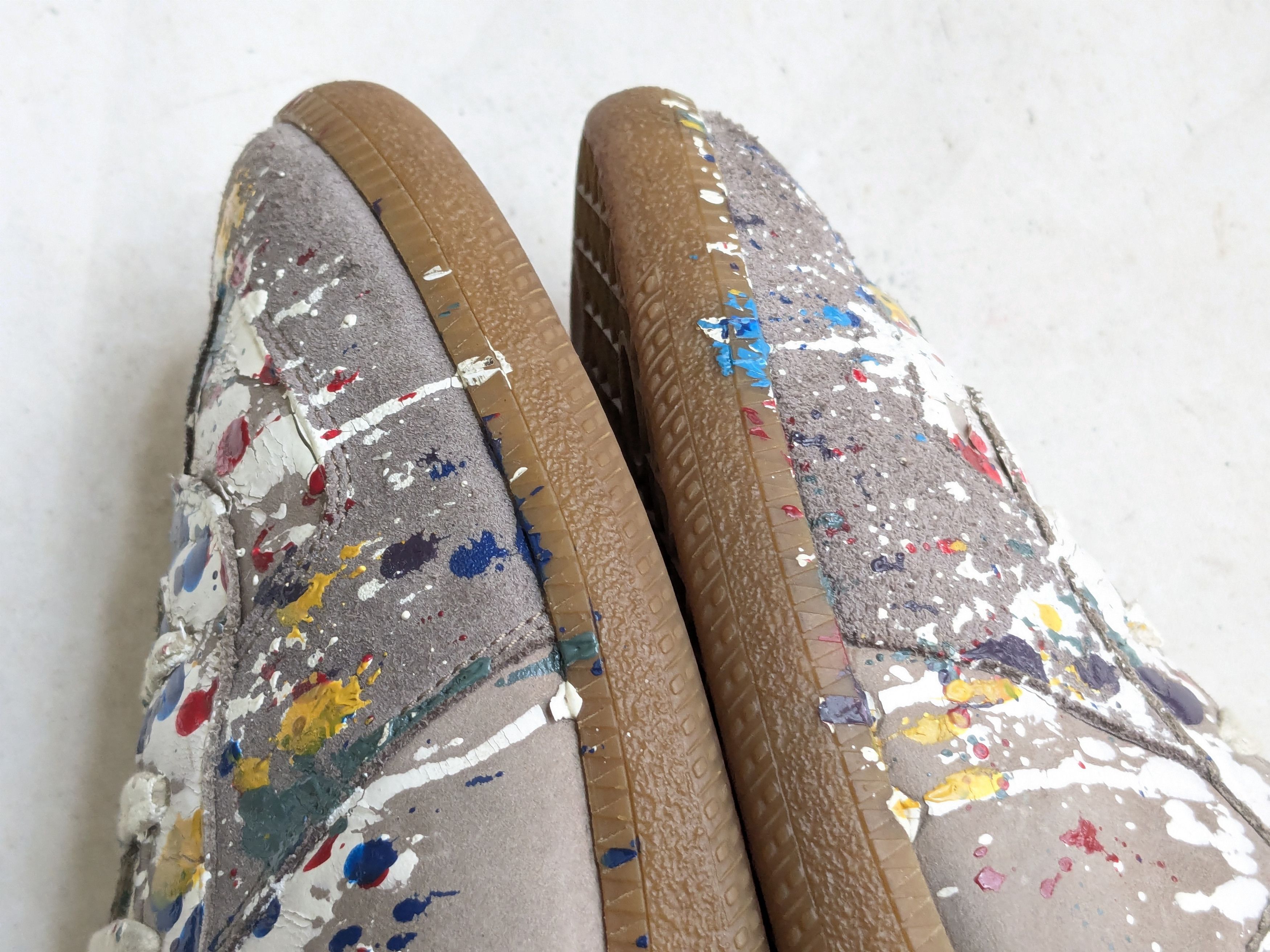 Maison Margiela Maison Margiela Replica GAT Gray Paint Splatter 12 45 Size US 12 / EU 45 - 9 Thumbnail