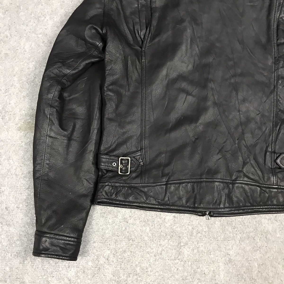 If Six Was Nine ITTY BITTY LEATHER JAPAN PUNK FUR COLLAR STYLE JACKET Size US S / EU 44-46 / 1 - 11 Thumbnail