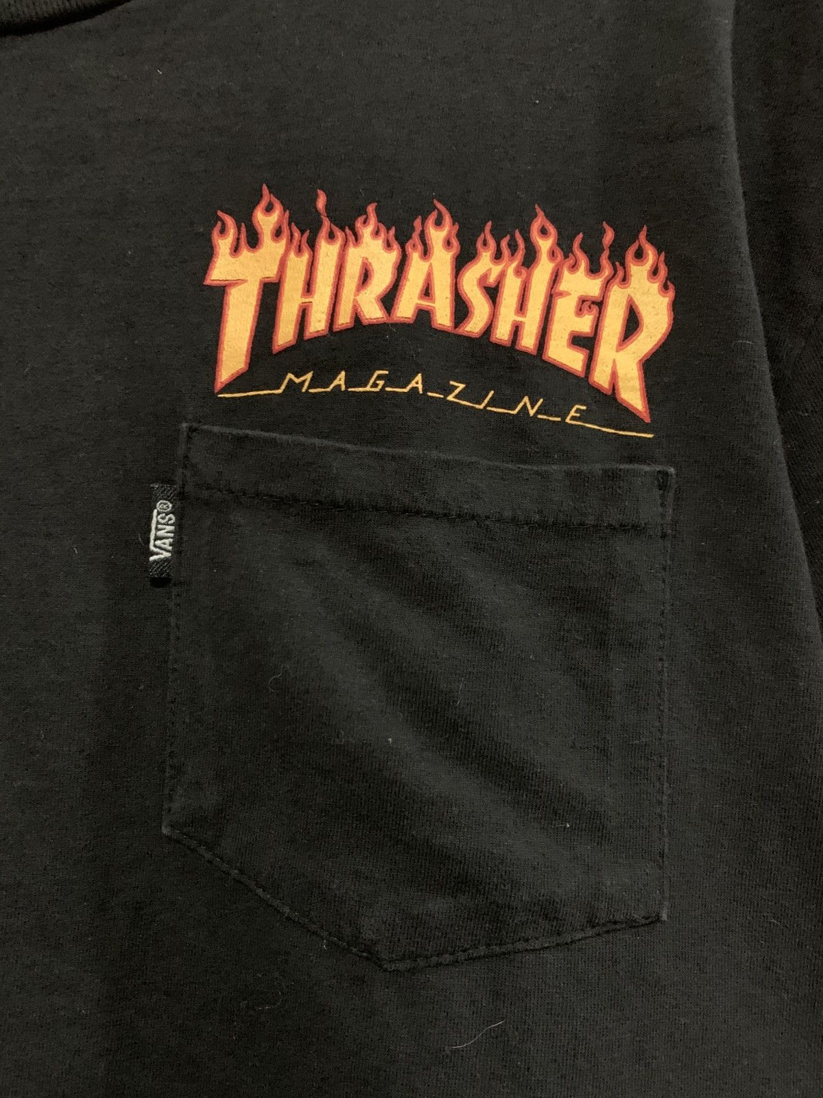 Thrasher Thrasher X Vans Skateboards Flame Shirt Trashed Tee Shirt Size US L / EU 52-54 / 3 - 5 Thumbnail