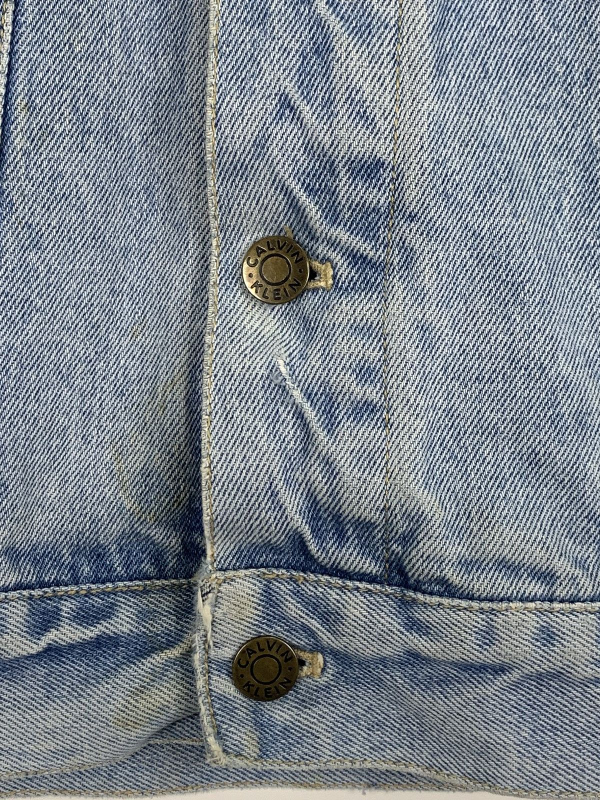 Calvin Klein × Vintage Vintage Calvin Klein Denim Jacket Size US S / EU 44-46 / 1 - 10 Thumbnail