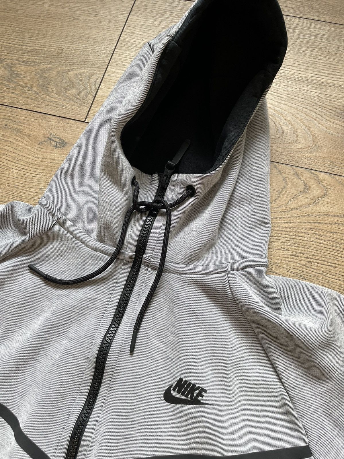 Vintage Nike Sportswear Tech Fleece Full Zip Black Mens