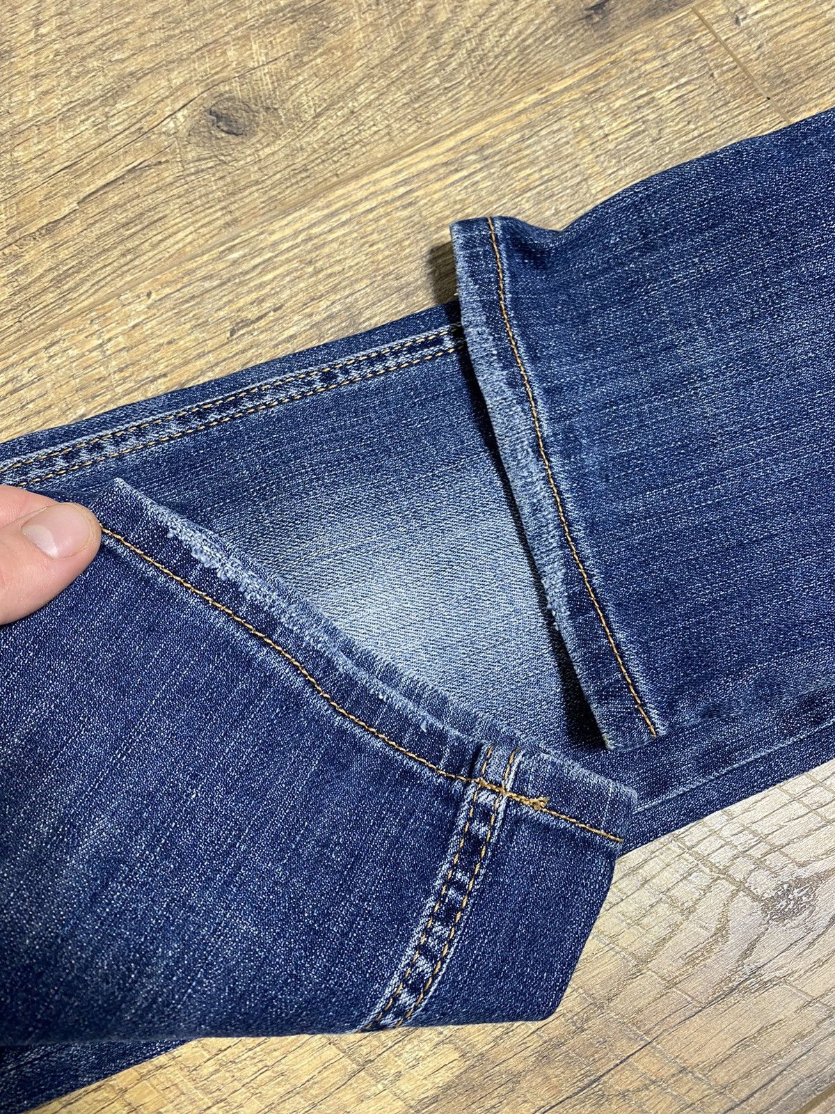 John Galliano John Galliano Denim Pants Gothic Logo Size US 30 / EU 46 - 8 Thumbnail