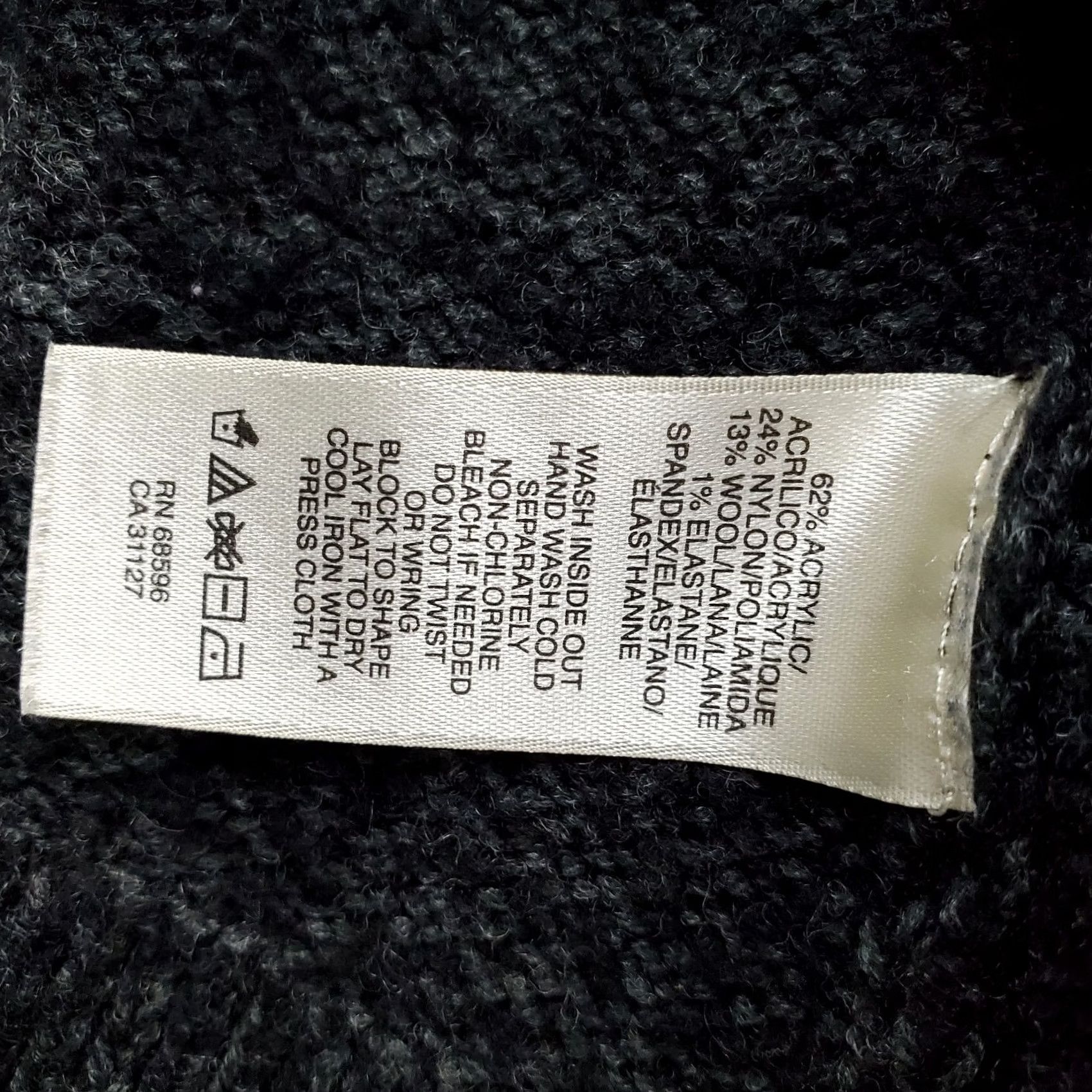 DKNY DKNY Sweater Womens L Gray Wool Blend Long Sleeve Turtleneck Slit Hem Pullover Casual Winter Knit Shirt Women’s L Size L / US 10 / IT 46 - 7 Thumbnail
