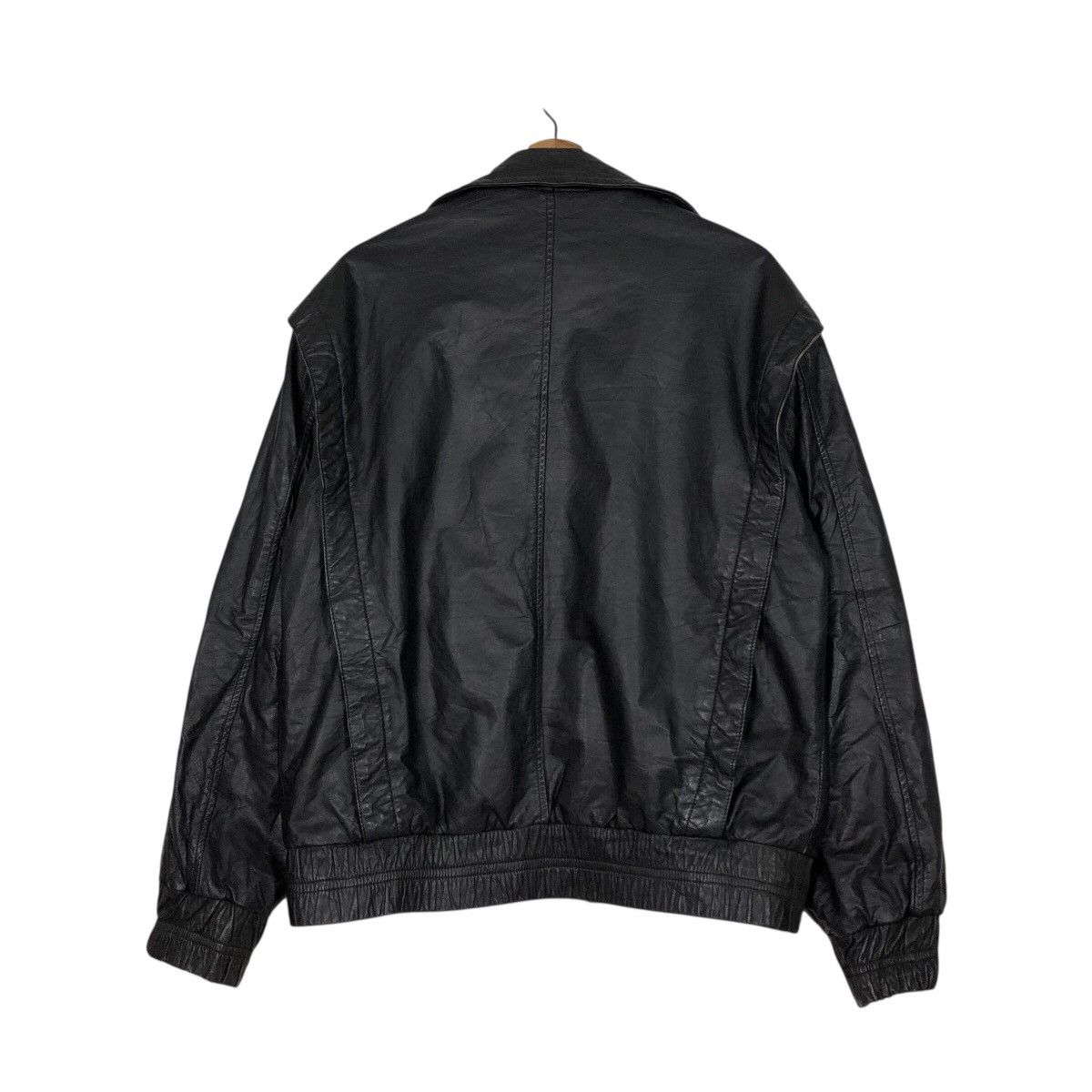 Japanese Brand 📌Vintage Biker Leather Jacket Jindo Blanket Issey Miyake Size US S / EU 44-46 / 1 - 13 Thumbnail