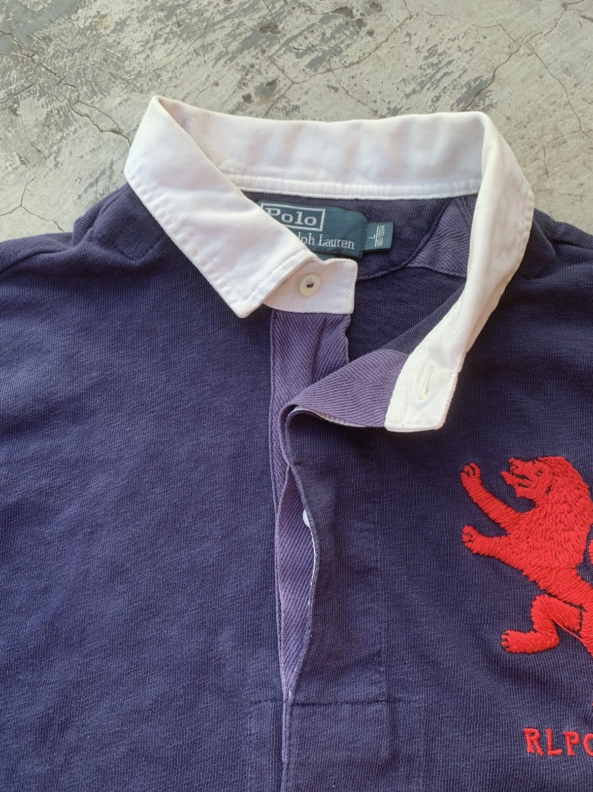 Ralph Lauren Vintage Polo Ralph Lauren Lion Rugby Navy Back Patch 8 Size US L / EU 52-54 / 3 - 8 Thumbnail