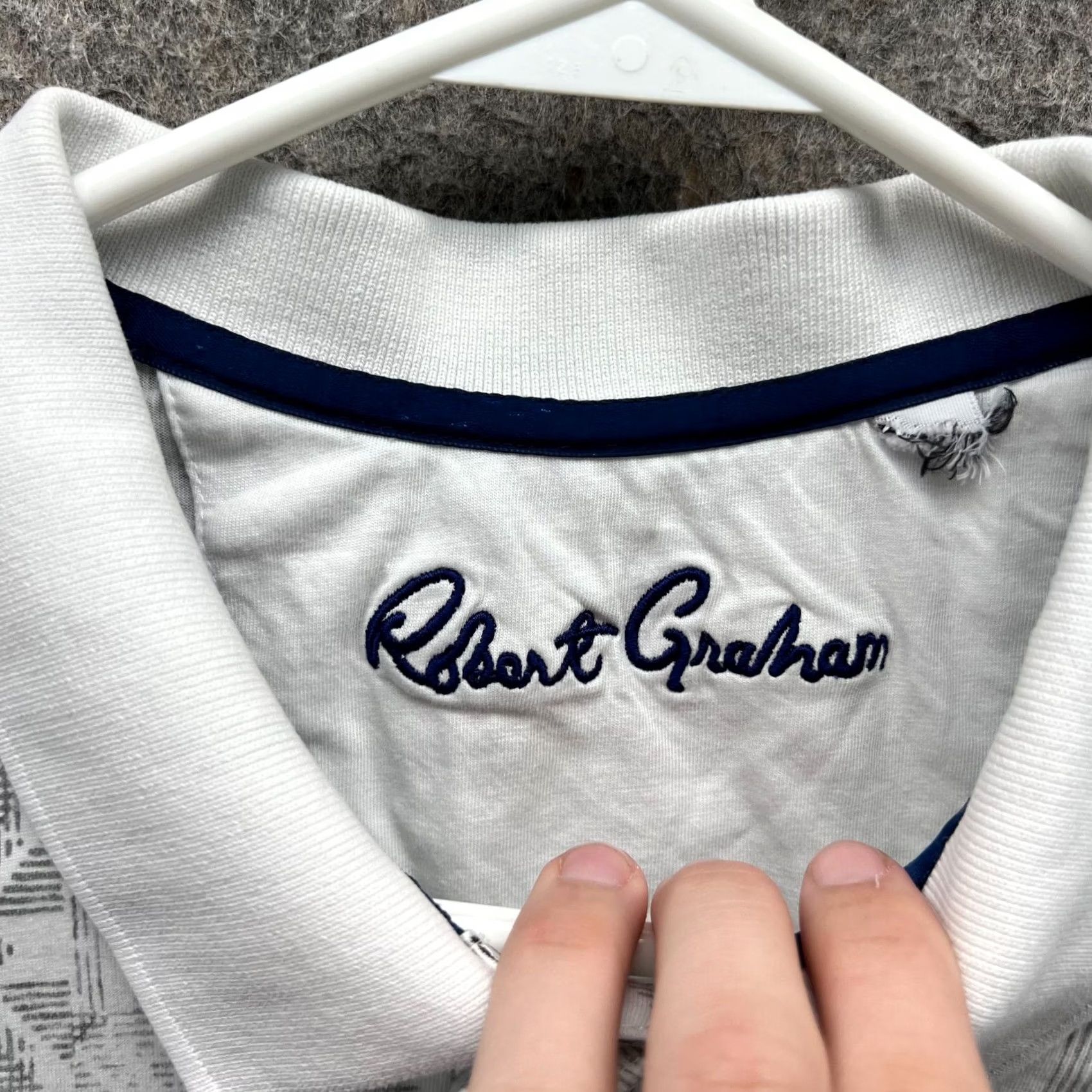 Robert Graham VINTAGE Robert Graham Polo Shirt Mens XL White Geometric Golf Abstract RARE Size US XL / EU 56 / 4 - 4 Thumbnail