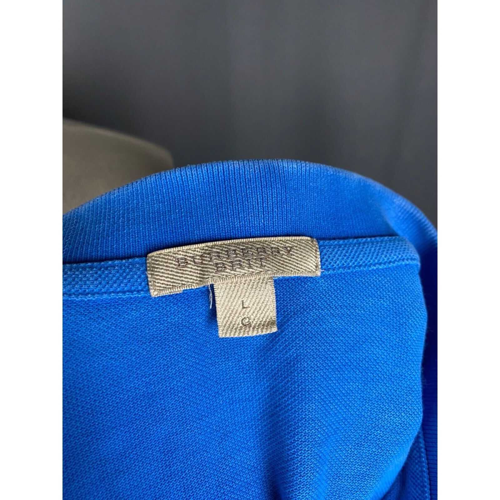 Burberry Burberry Nova Check Collar Small Logo Men's Blue Polo T-Shir Size US L / EU 52-54 / 3 - 10 Thumbnail