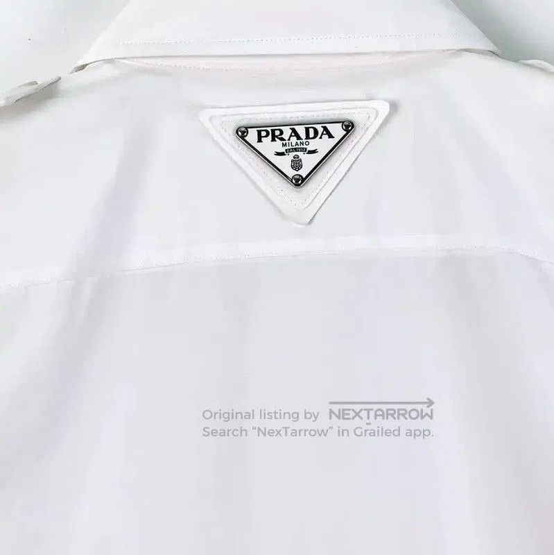 Other Prada White Cotton Women's Shirt. Size S / US 4 / IT 40 - 5 Thumbnail