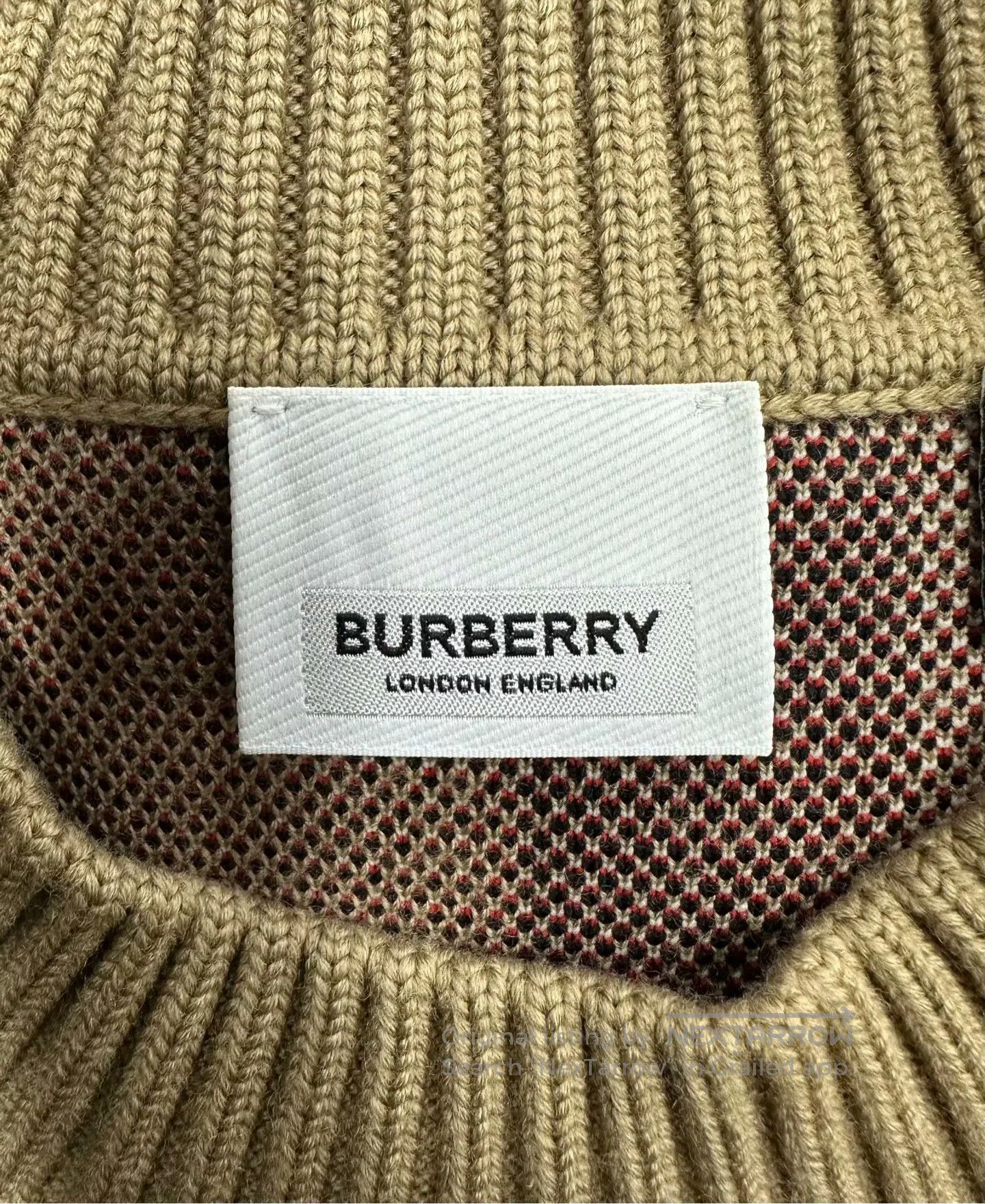 Burberry Burberry Beige Classic Plaid Jacquard Wool Knit Sweater| Size US S / EU 44-46 / 1 - 3 Thumbnail