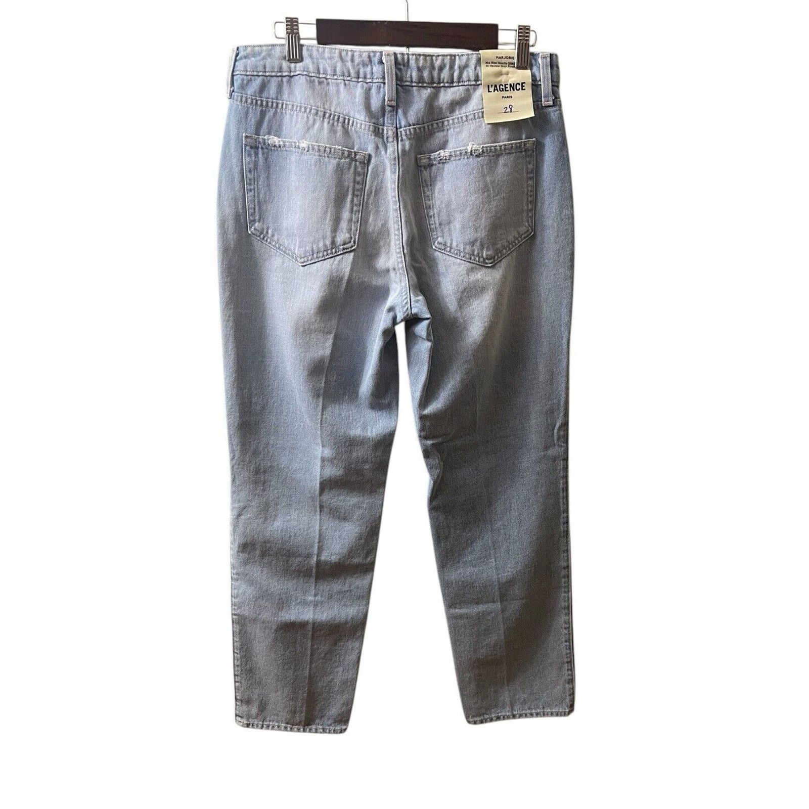 L'AGENCE L’Agence Marjorie Slouch Slim Straight Jeans Mayfield Sz 28 Size 28" / US 6 / IT 42 - 4 Thumbnail