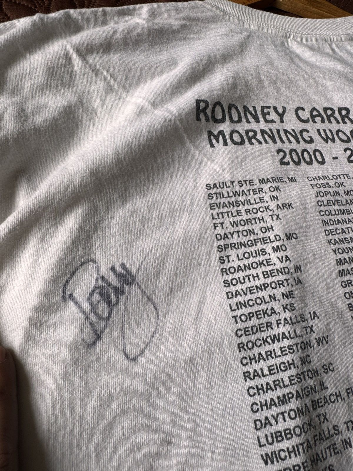 Band Tees Vintage Rodney carrington morning wood tour 2001 Size US XL / EU 56 / 4 - 11 Thumbnail