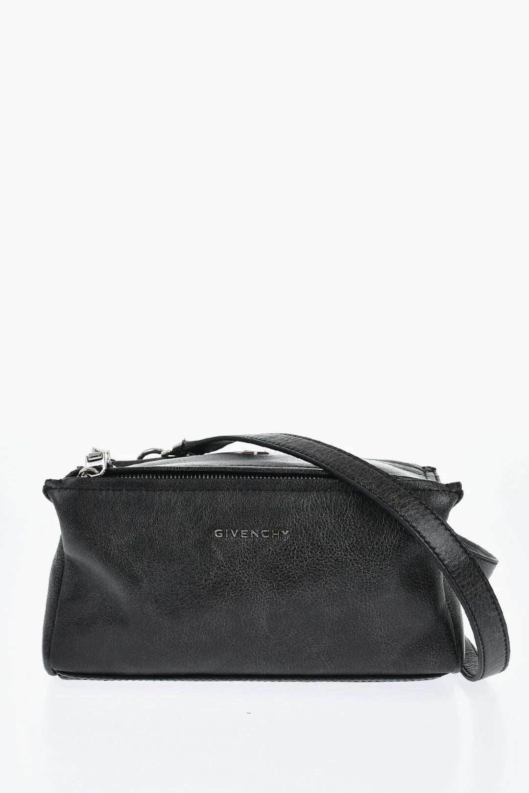 Givenchy og1mm0326 Size: OS / Hammered Leather Shoulder Bag in Grey Size ONE SIZE - 1 Thumbnail