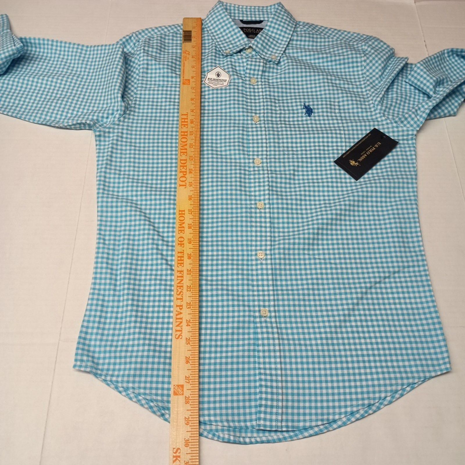 U.S. Polo Assn. U.S. Polo Assn. Button Woven Shirt Men's S Blue White Check Size US S / EU 44-46 / 1 - 6 Thumbnail