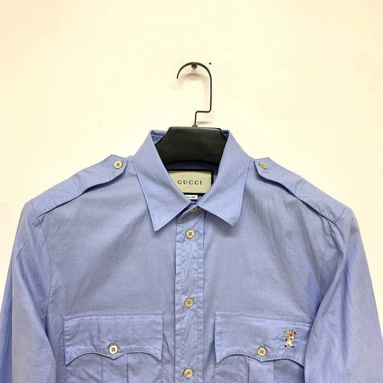 Gucci GucciLight blue shirt 2503-Nextarrow Size US S / EU 44-46 / 1 - 5 Thumbnail