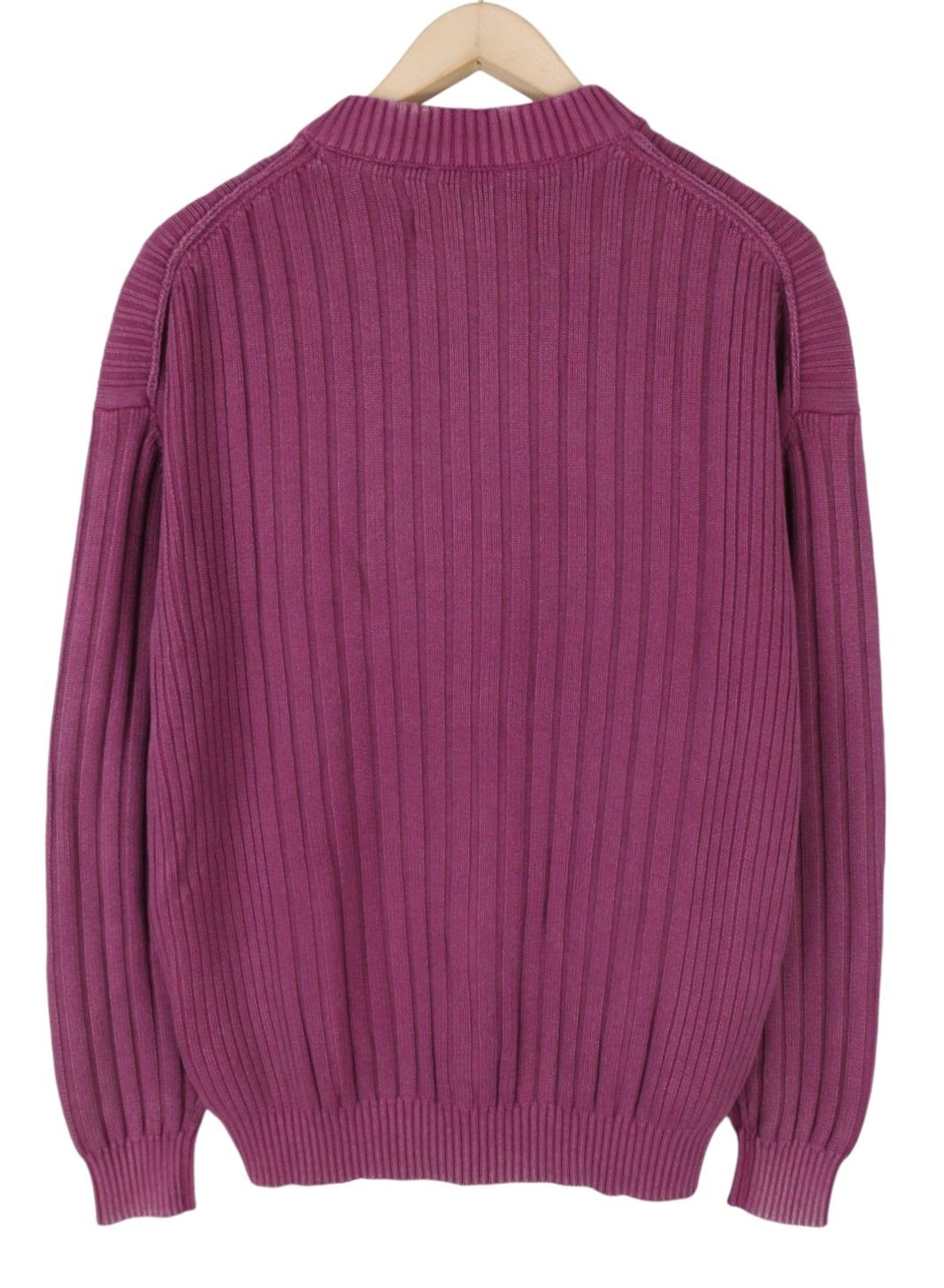 Calvin Klein L Purple Faded Mock Neck Stretch Pullover 87434 Size US L / EU 52-54 / 3 - 2 Thumbnail