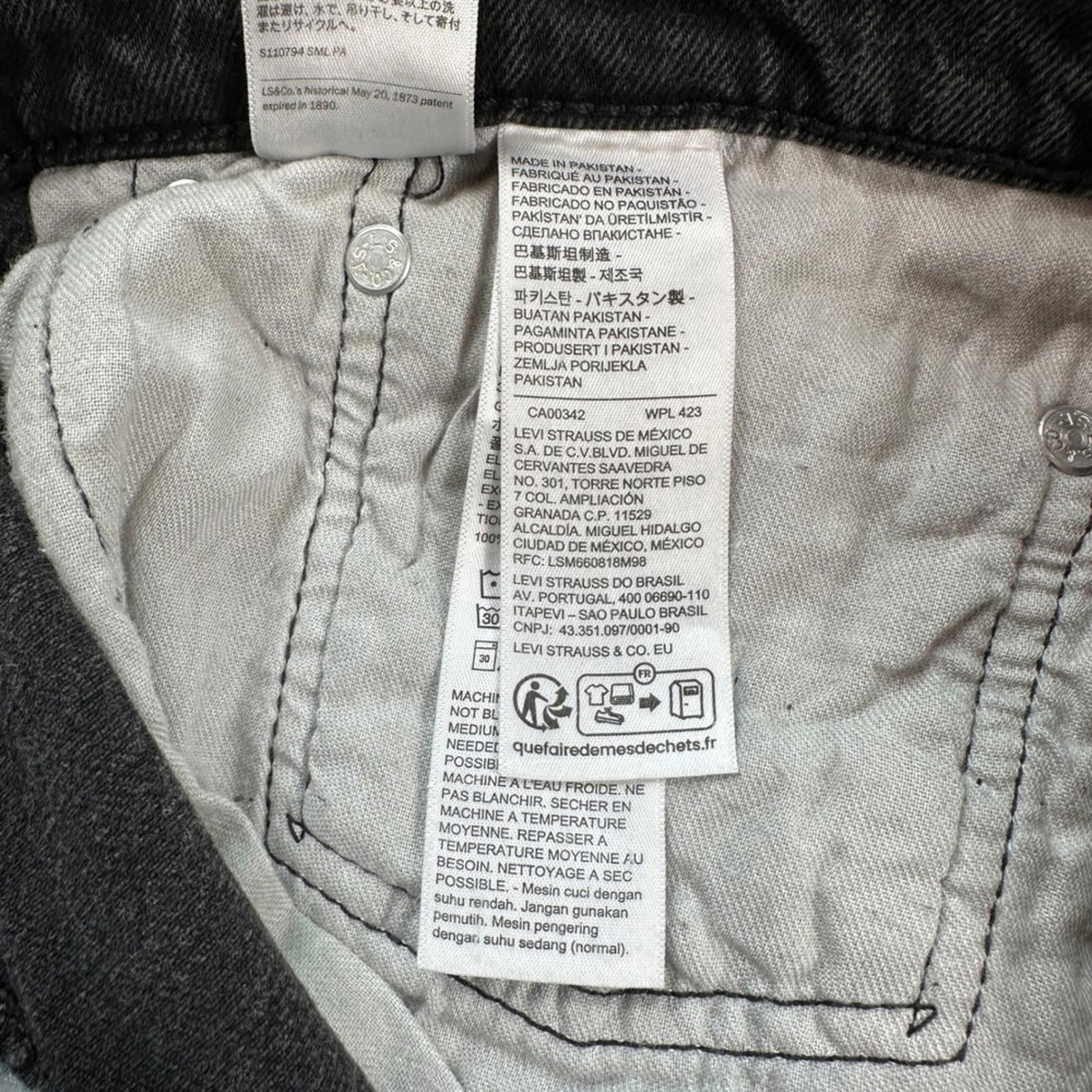 Levi's Levis 505 Mens Jeans 36x34 Grey Straight Leg Dark Rash High Size US 36 / EU 52 - 7 Thumbnail