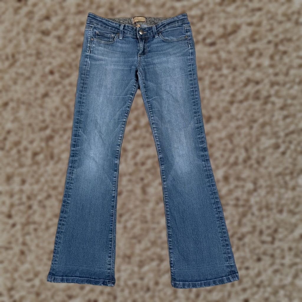 Anthropologie VINTAGE Anthropologie Paige Bootcut Jeans Women 27 Blue Denim Slim Fit 29x29 Size 27" / US 4 / IT 40 - 1 Thumbnail