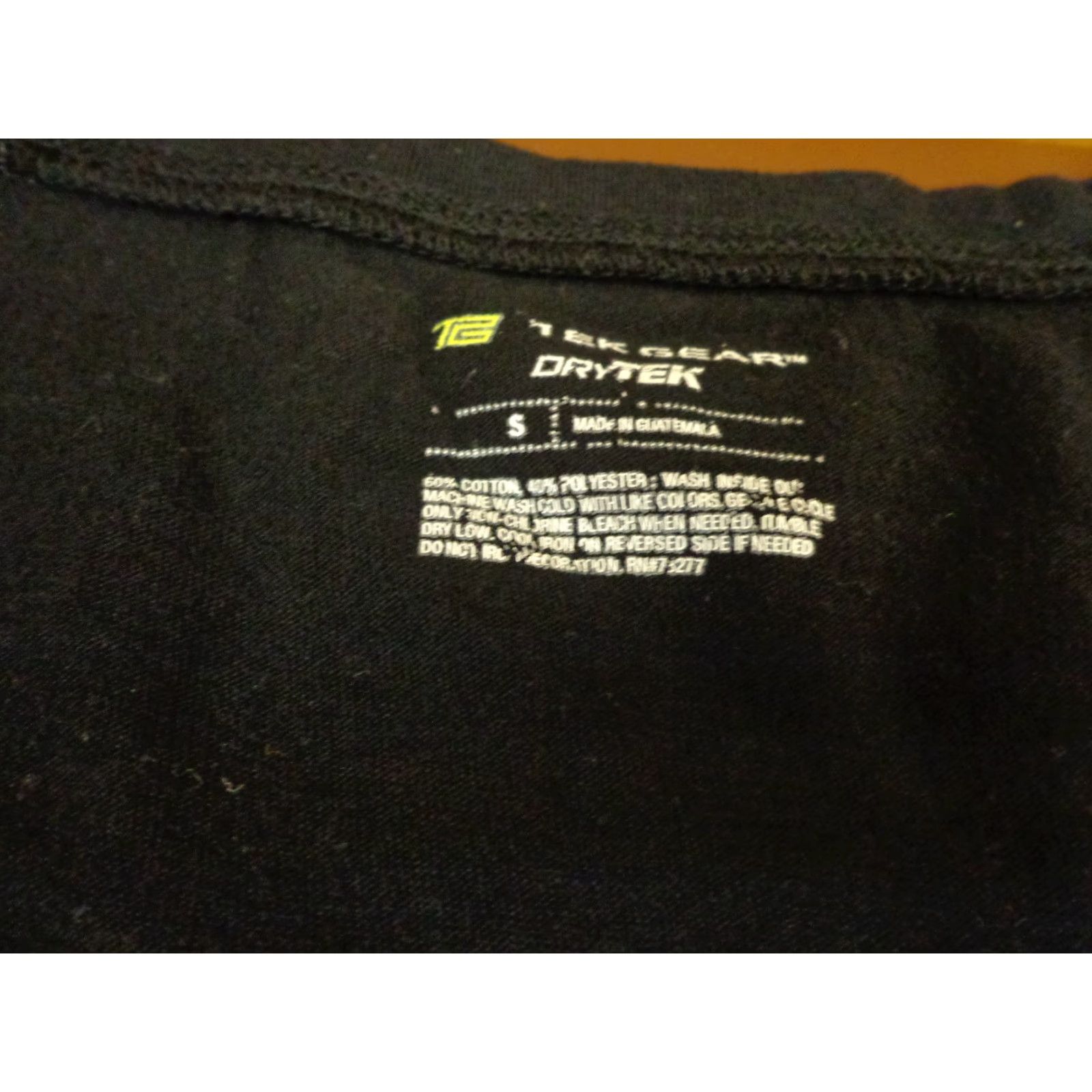 Tek Gear Womans Tek Gear T Shirt Small Ready, Set, Go Dry Tek Tee S1 Black Women Short Sleeve Athletic Tops Running Cotton Blend | Mens Womens? Size S / US 4 / IT 40 - 3 Thumbnail