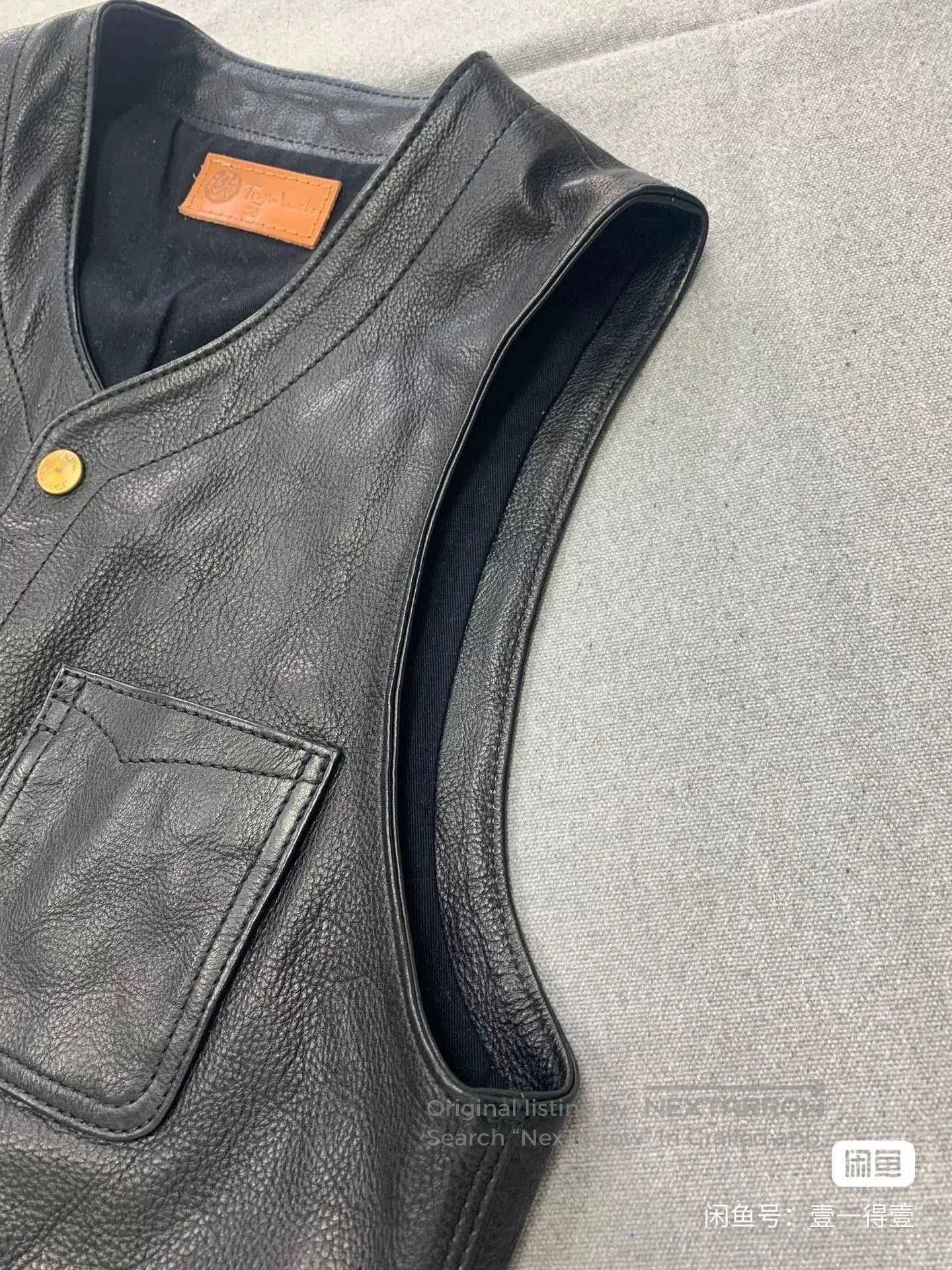 The Real McCoy's Tenjin Leather Vest for Sale. Size US M / EU 48-50 / 2 - 6 Thumbnail