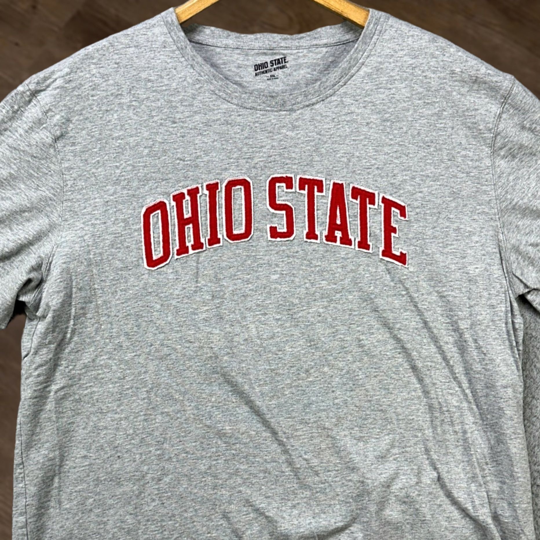 Vintage Ohio State T-Shirt Short Sleeve Tee Mens 2XL Gray Graphic Crewneck 100% Cotton Size US XXL / EU 58 / 5 - 1 Thumbnail