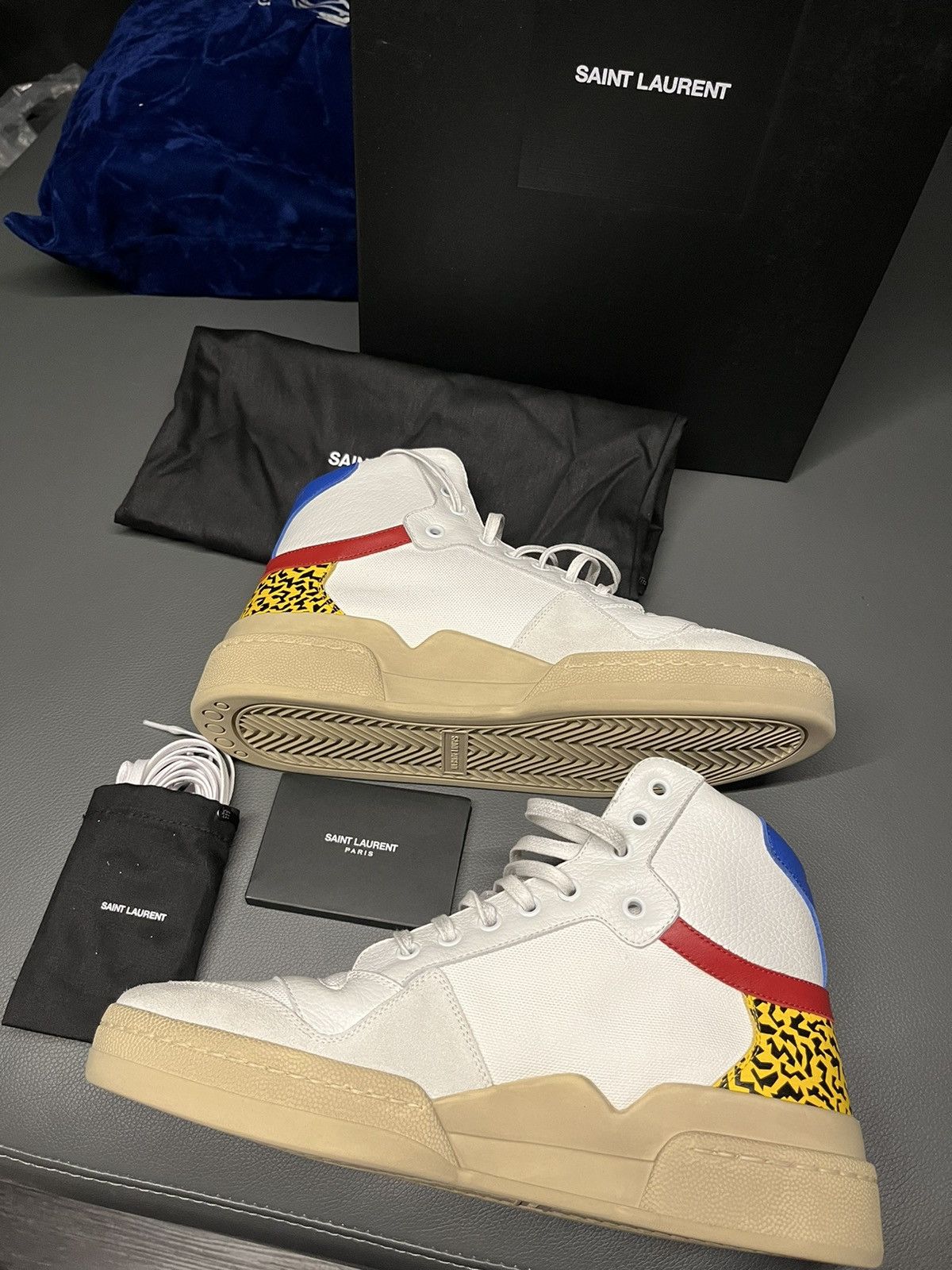 Saint Laurent Paris Super Runway Brand New Saint Laurent High Top Sneaker Size US 9 / EU 42 - 10 Thumbnail