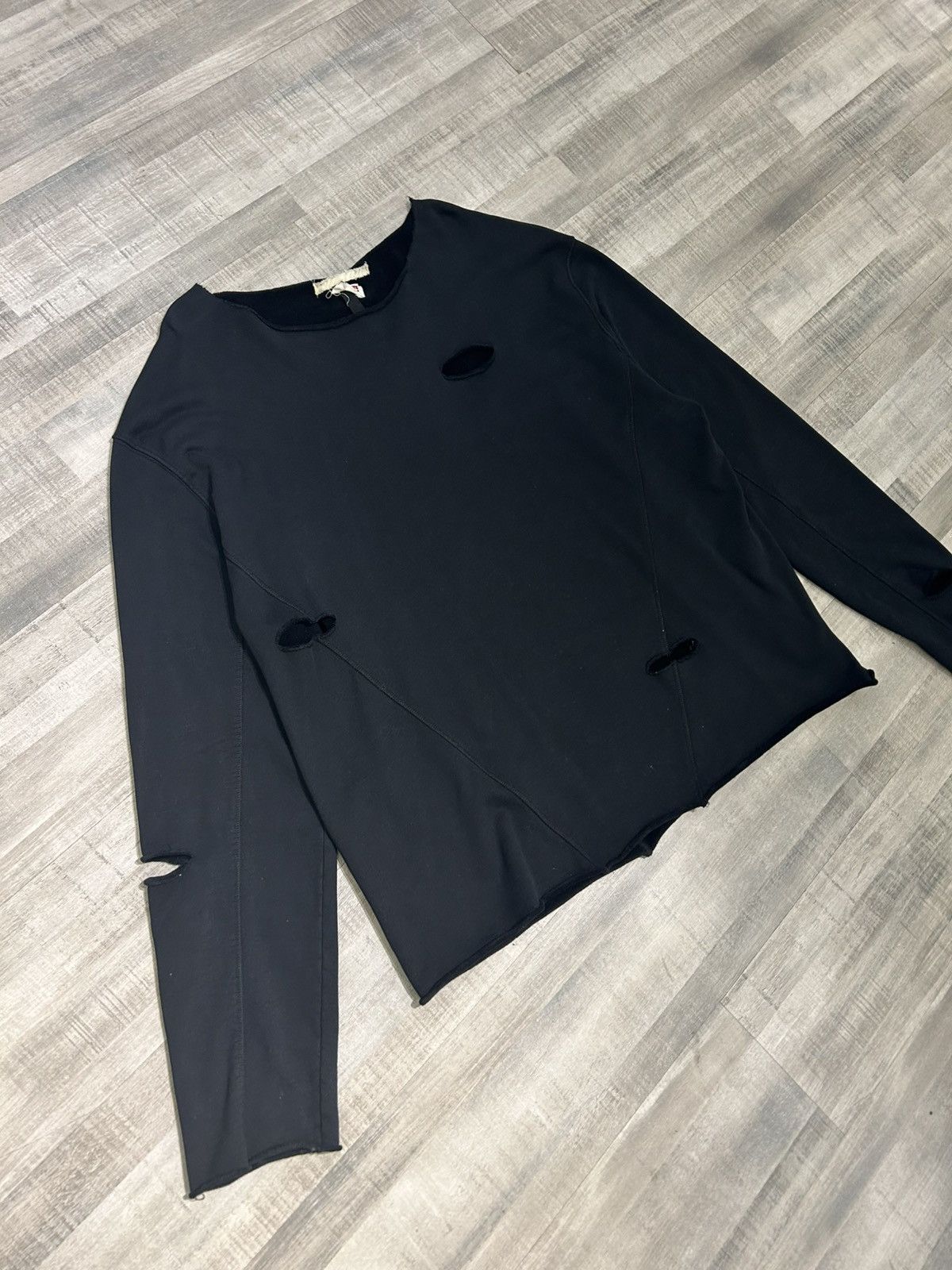 Off-White Off-White Distressed Pullover Sweater Size US XXL / EU 58 / 5 - 2 Thumbnail