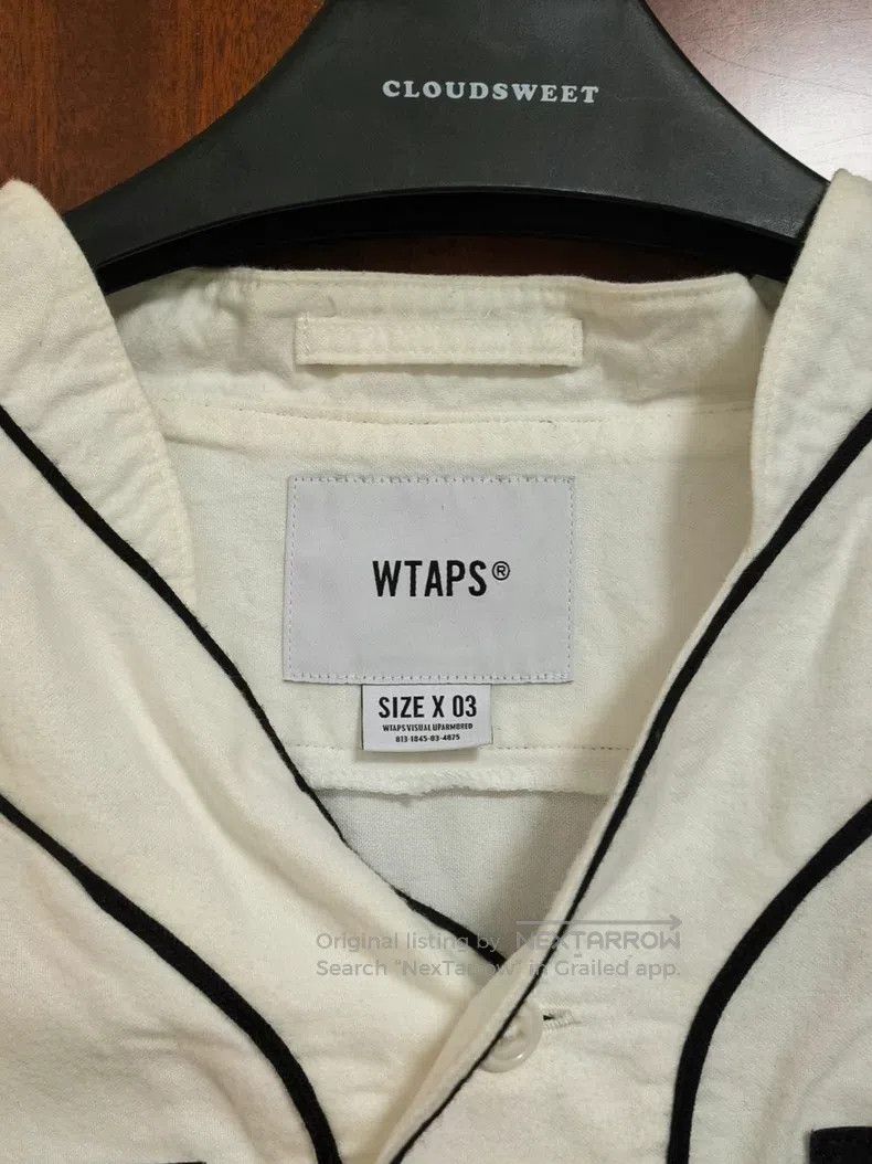 Wtaps Wtaps Baseball Short Sleeve Shirt, White Size US L / EU 52-54 / 3 - 3 Thumbnail
