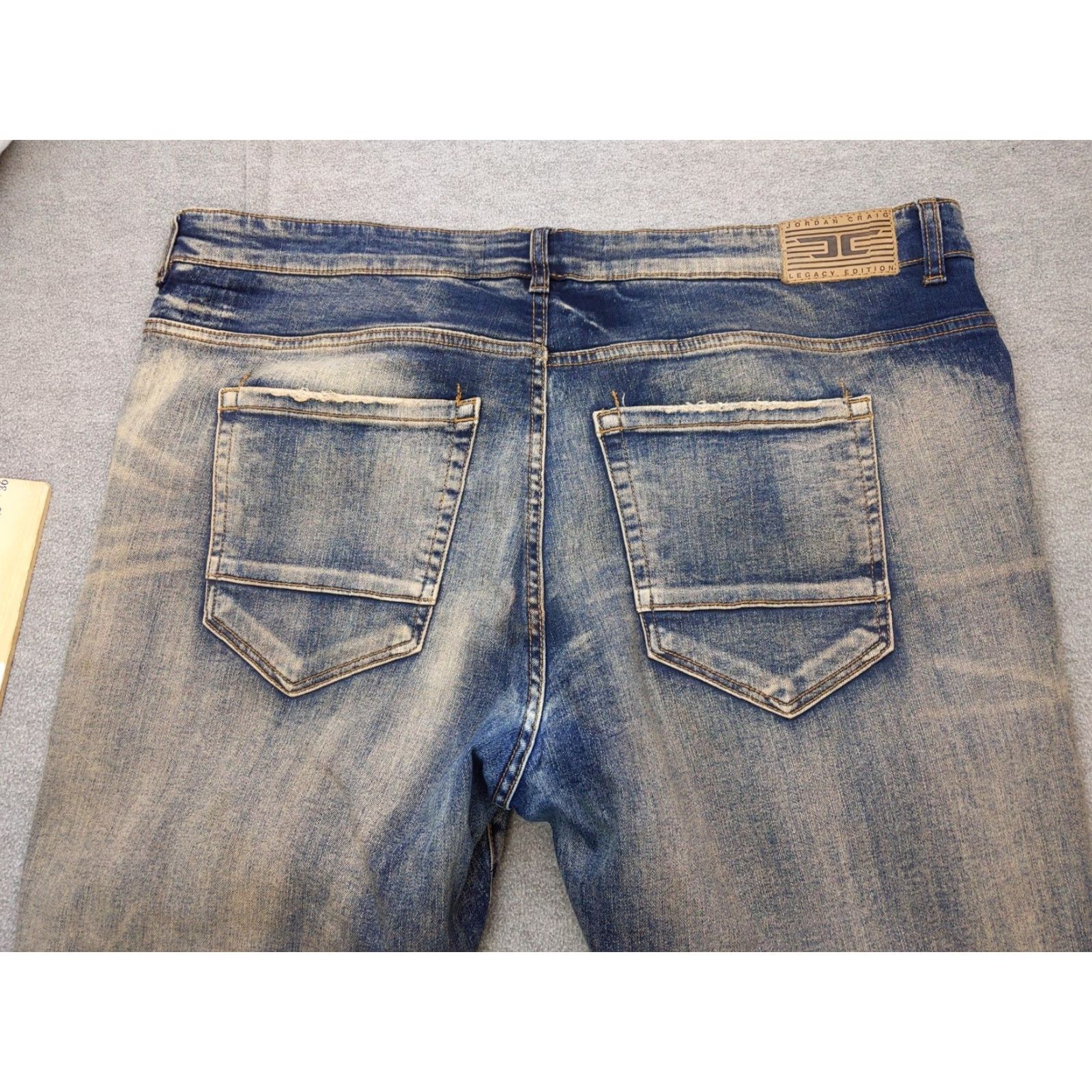 Jordan Craig Jordan Craig Legacy Edition Sean Jeans 40x32 Blue Distressed Tapered Denim Mens Jeans Denim Distressed Jeans Size US 40 / EU 56 - 7 Thumbnail