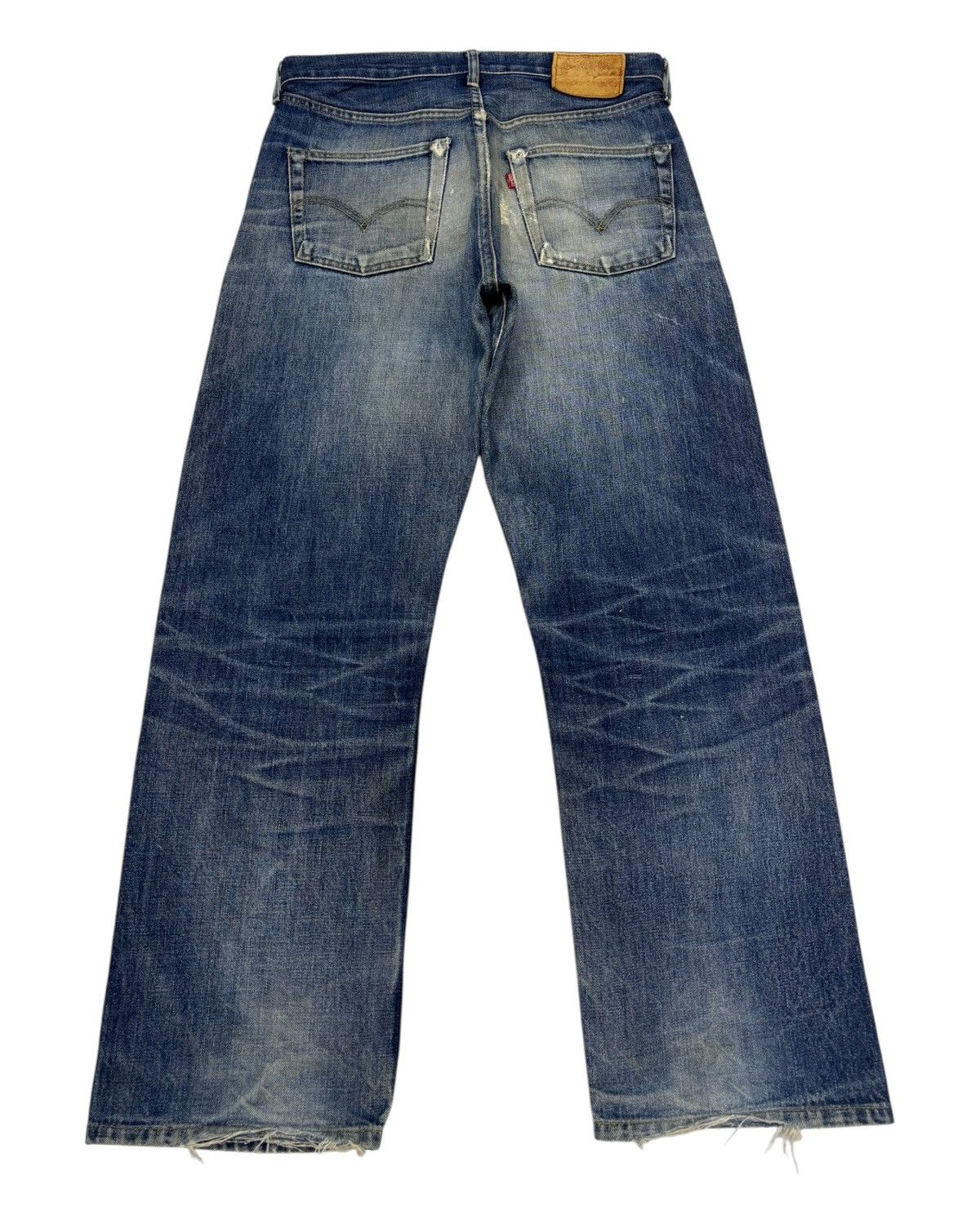 Junya Watanabe × Levi's Vintage Levis Big E Redline Selvedge Jeans Distressed Denim Size US 32 / EU 48 - 4 Thumbnail