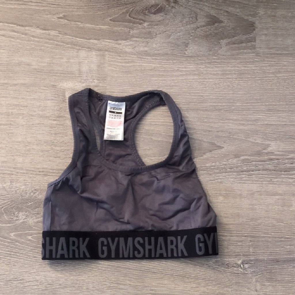 Gymshark Gymshark Gray And Black Seamless Sports Bra Size Small Size ONE SIZE - 1 Thumbnail