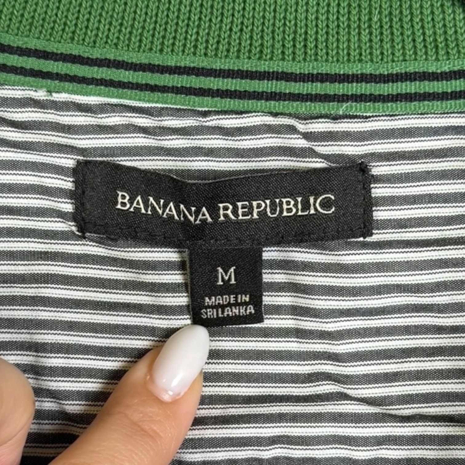 Banana Republic Banana Republic Men M Green 1/4 Zip Sweater Elbow Patches Size US M / EU 48-50 / 2 - 3 Thumbnail