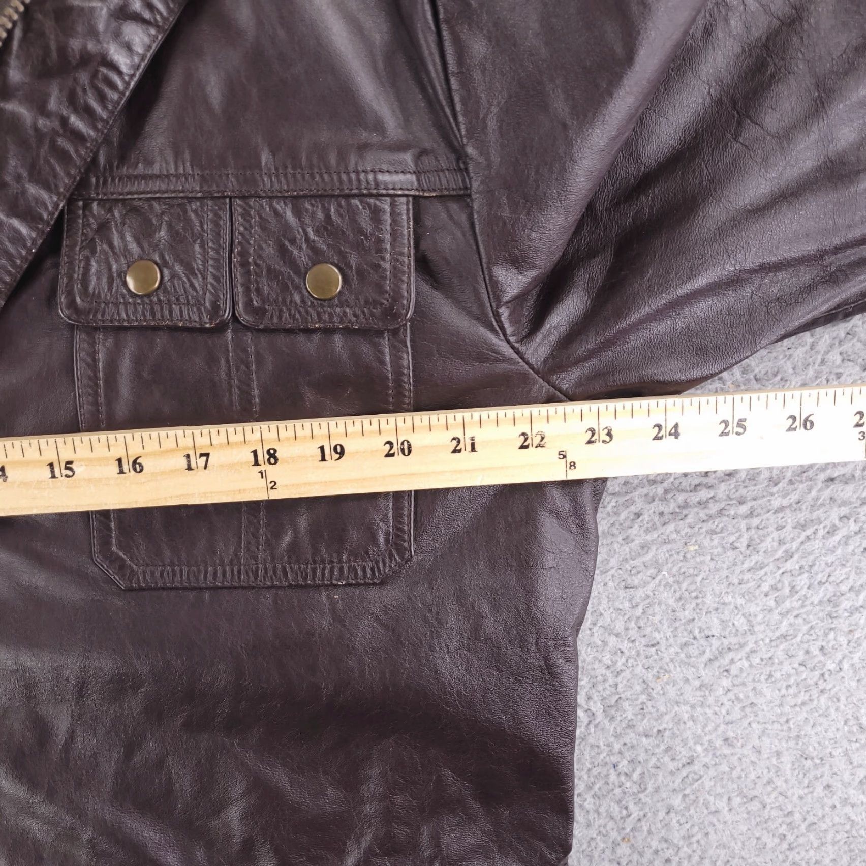Vintage VINTAGE Star Leather jacket Mens Large Brown Real Genuine Flannel Lined Wetsern Size US L / EU 52-54 / 3 - 6 Thumbnail