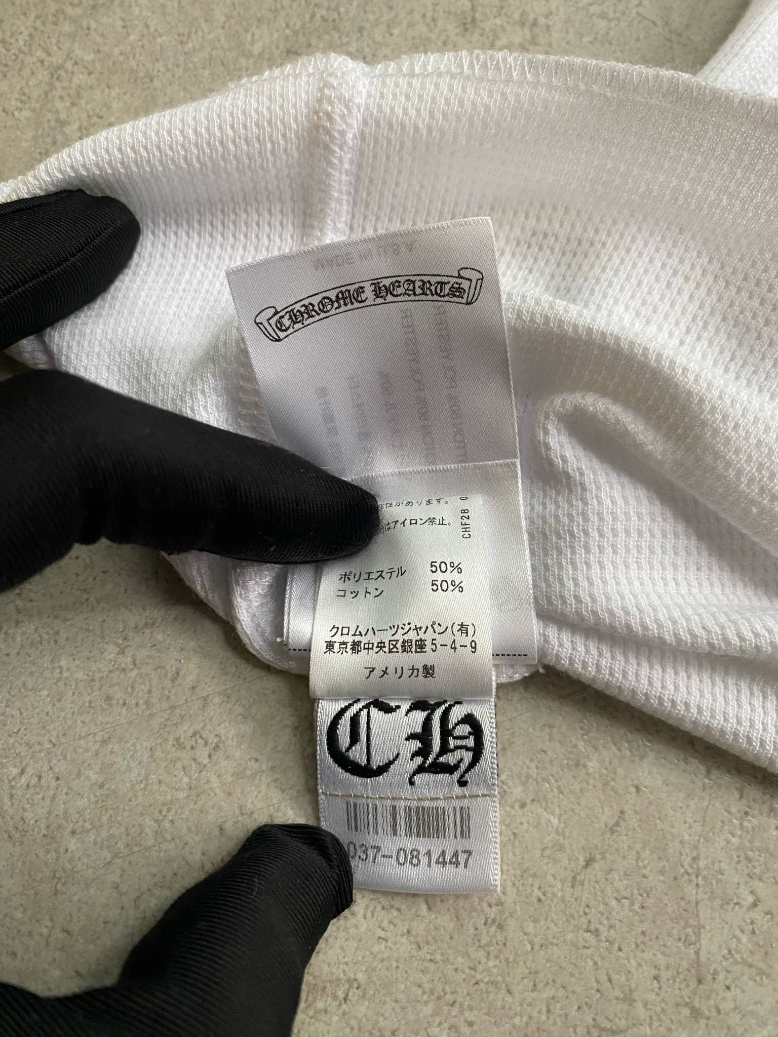 Chrome Hearts Chrome Hearts Dagger Thermal long t-shirt white Size L / US 10 / IT 46 - 6 Thumbnail