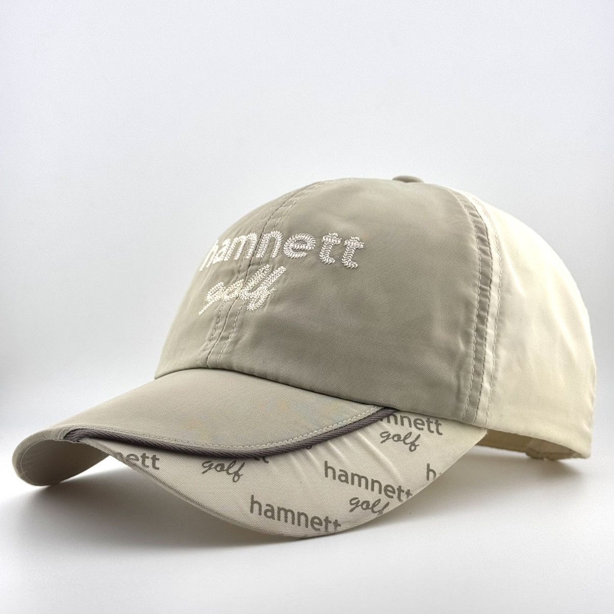 Katharine Hamnett London Katharine Hamnett Golf Cap Embroidered Logo Beige Hat Size ONE SIZE - 3 Thumbnail