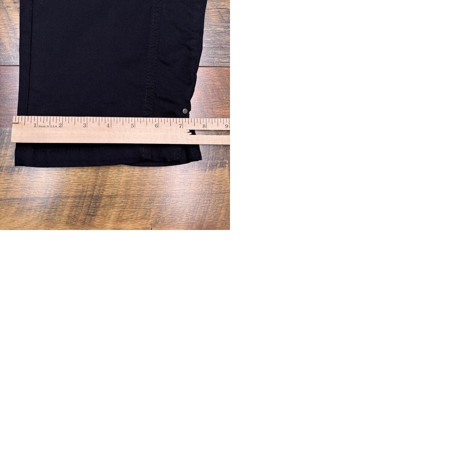 Vintage Style & Co Capri Pants Womens 8 Black Mid Rise Stretch New Size 30" / US 8 / IT 44 - 9 Thumbnail
