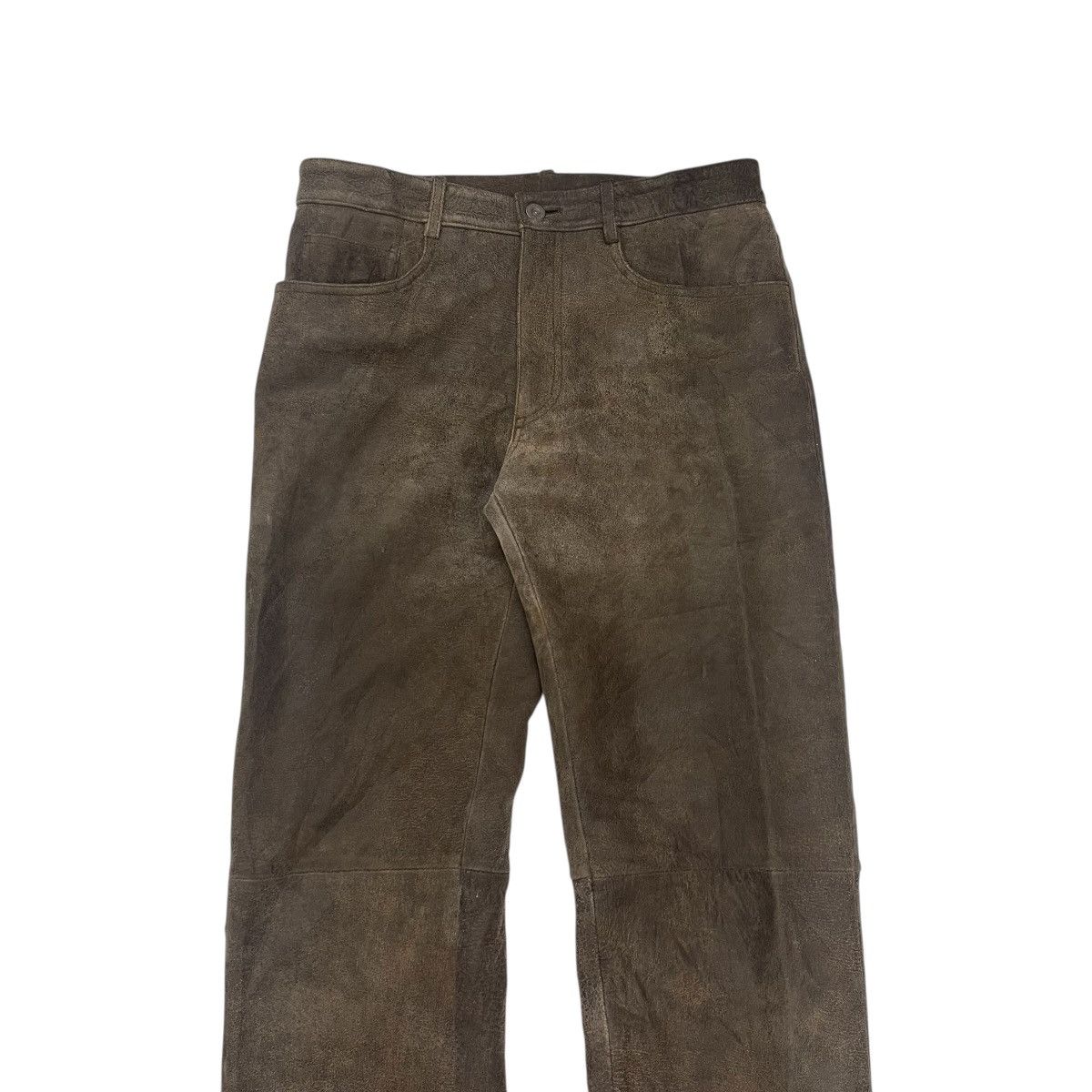 Yohji Yamamoto Vintage Yohji Yamamoto Sheepskin Leather Pants Size US 29 - 3 Thumbnail